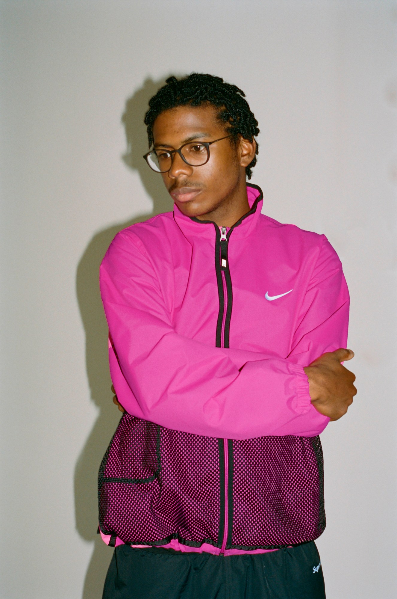 Nike supreme pink jacket hotsell