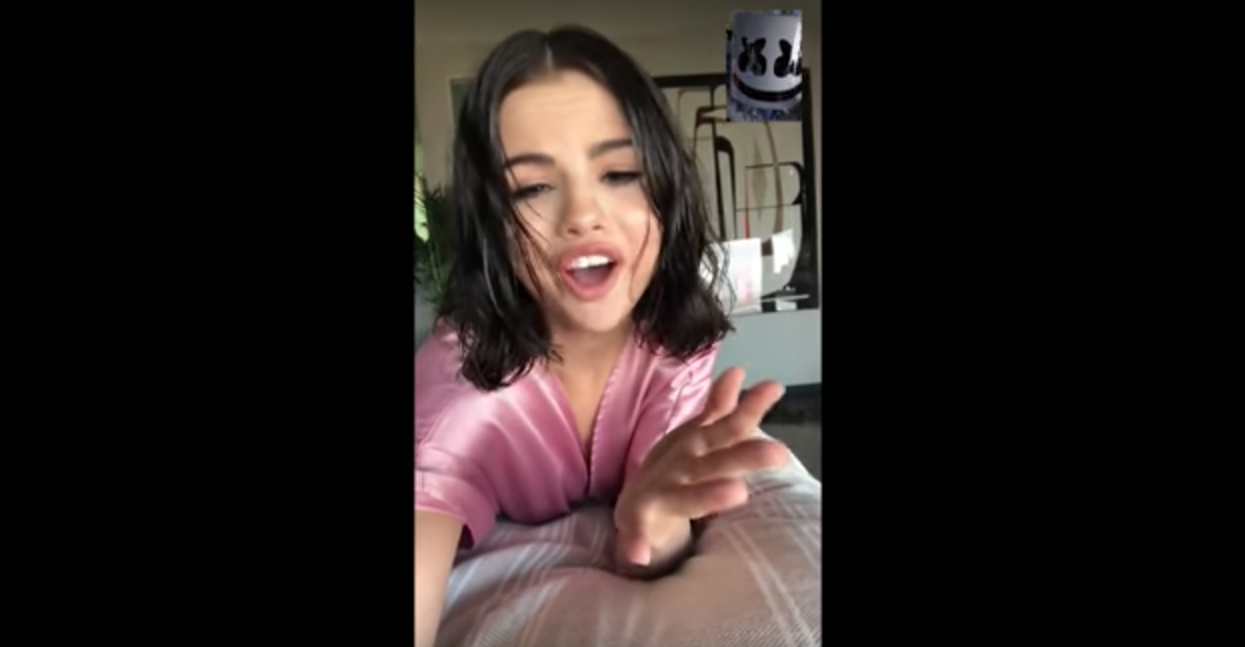 selena gomez turned a facetime call into her video for “wolves”