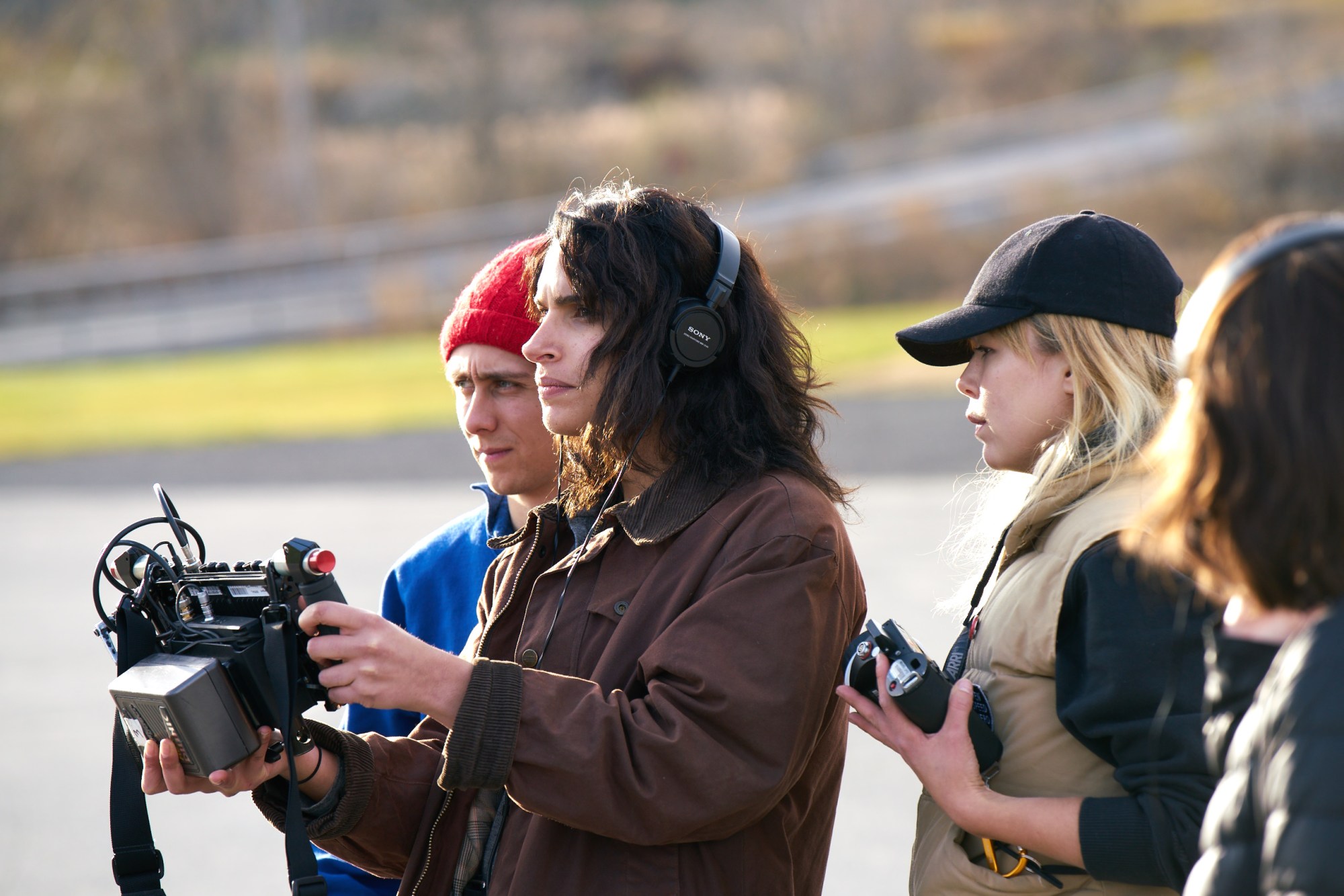 Desiree Akhavan film director on set