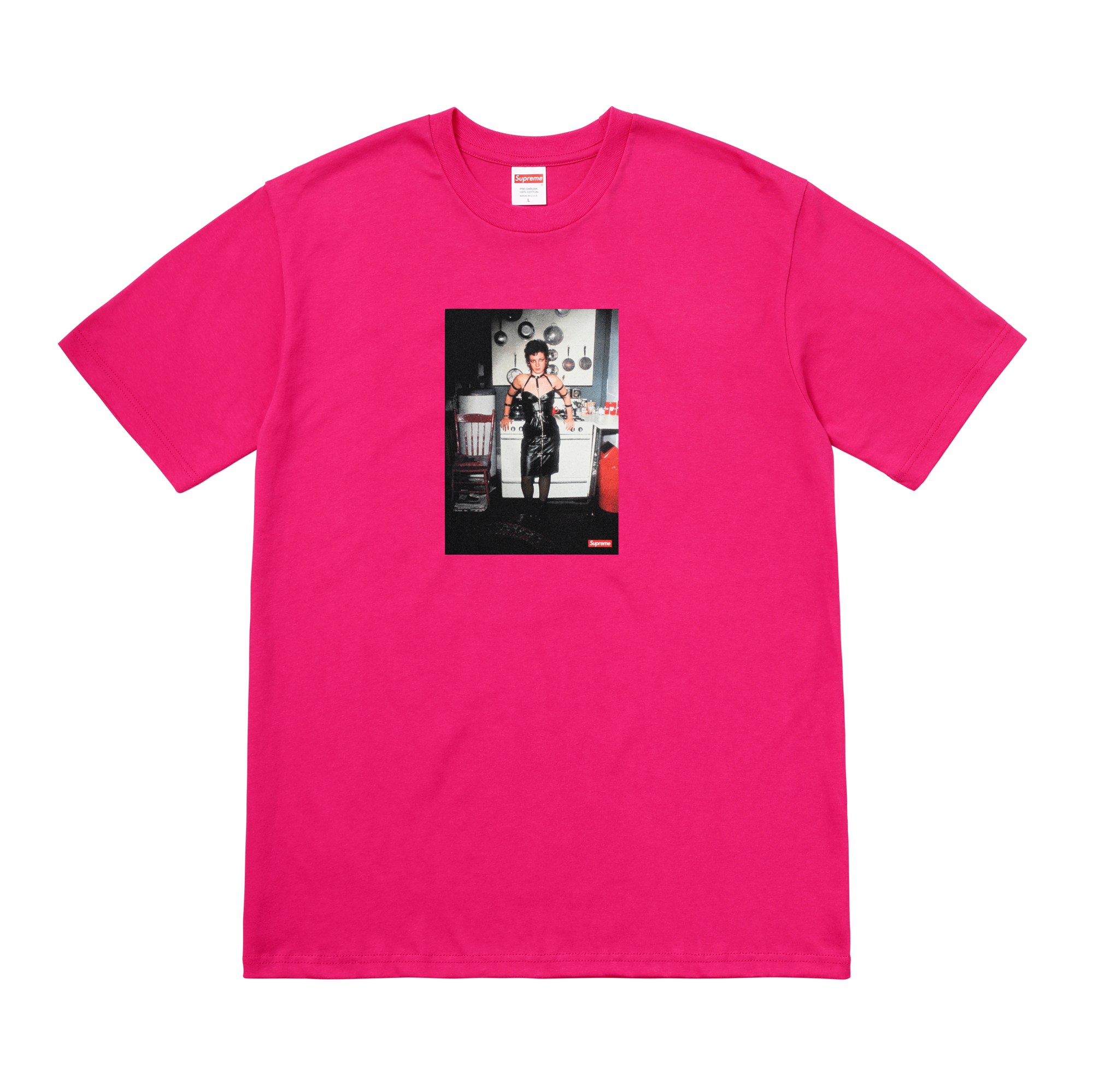 Pink Nan Goldin Supreme tshirt