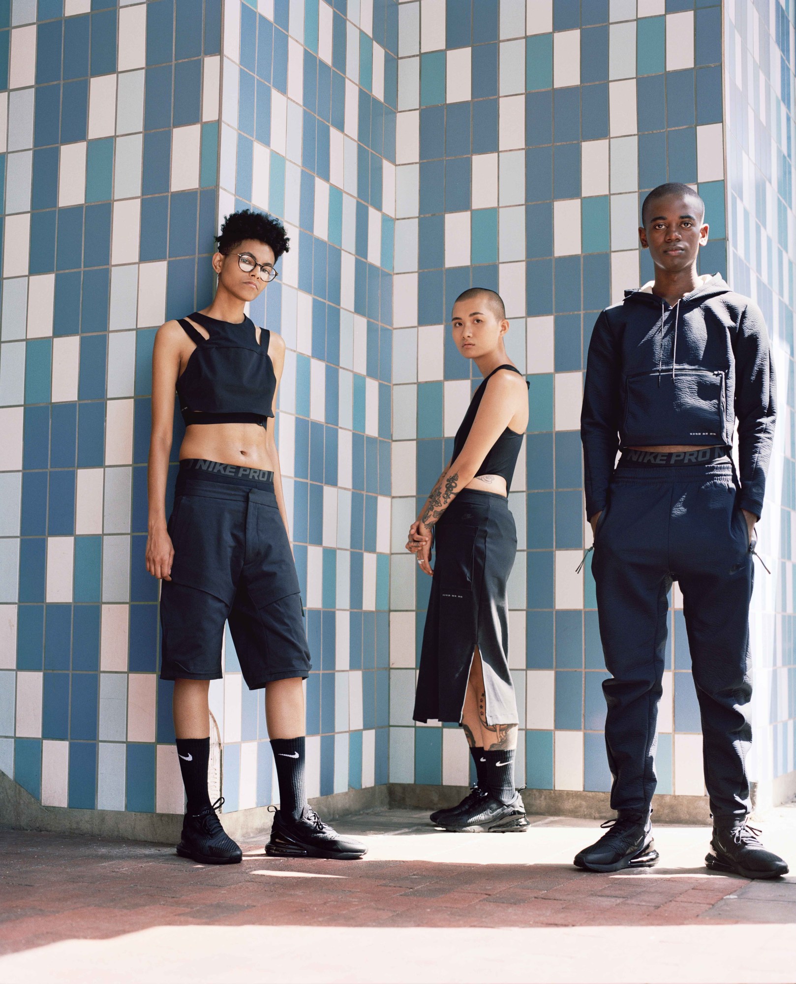 Campbell Addy shot the diverse community of Nii Agency for Nike Cult Tech Pack