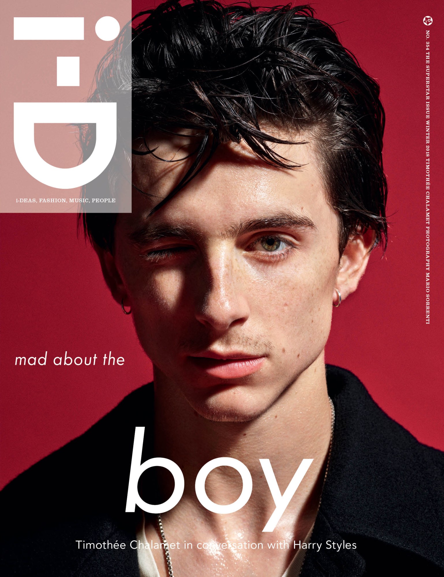 Timothee Chalamet i-D Cover