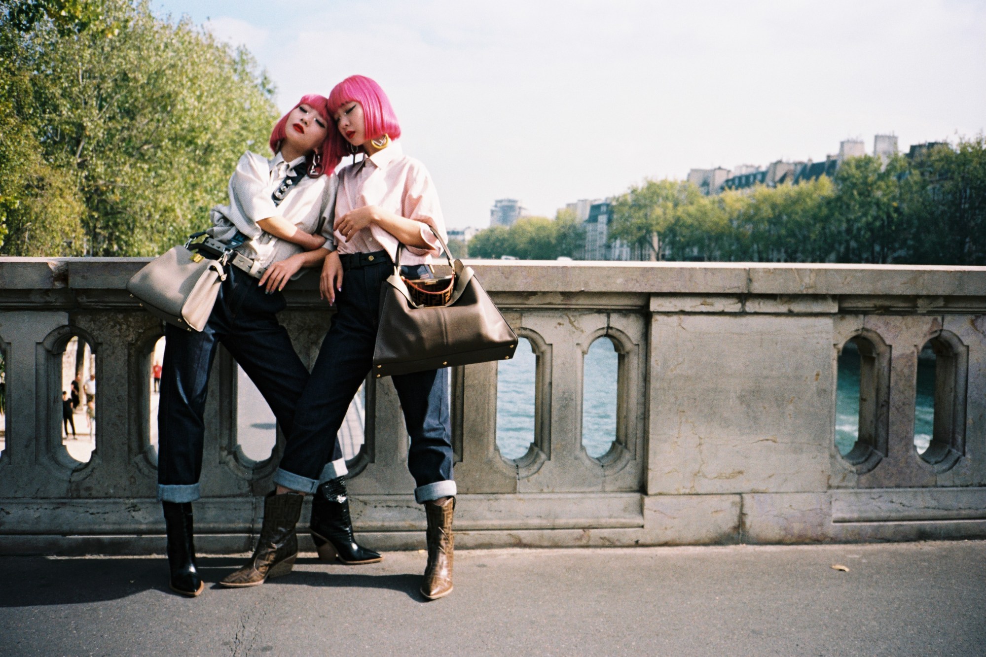 Ami and Aya in Paris for Fendi