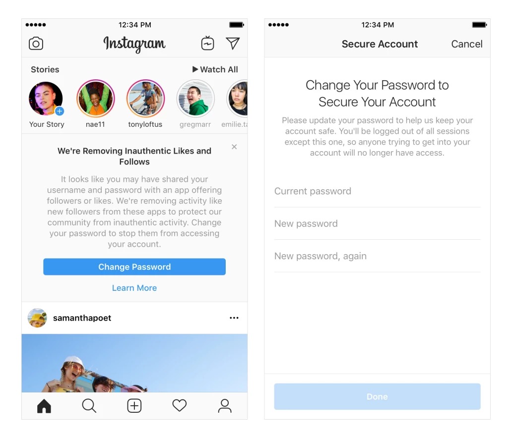 Instagram is deleting fake accounts