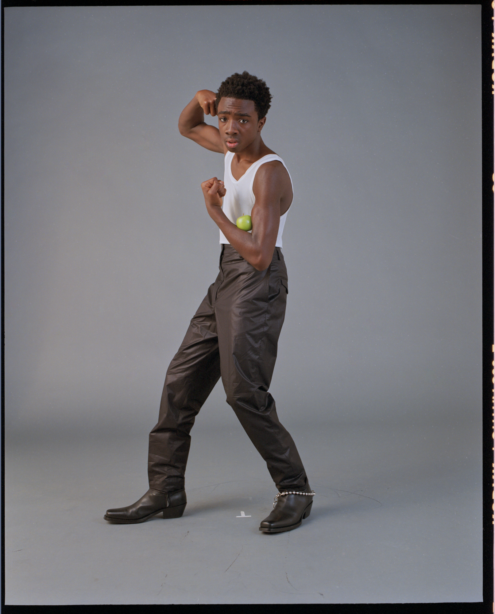 Caleb Mclaughlin from Stranger Things photo shoot