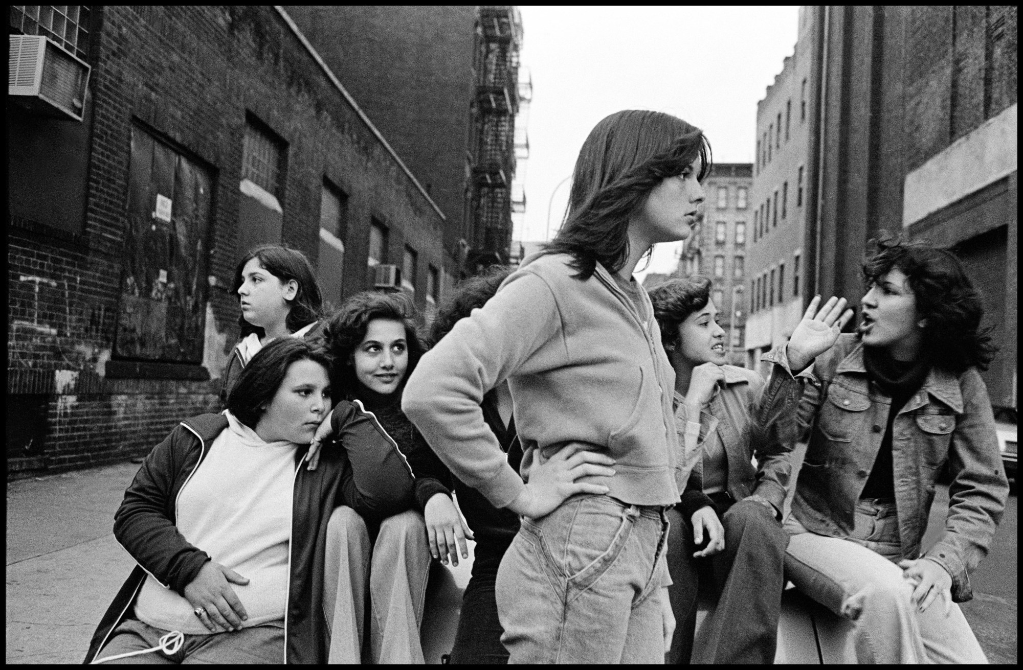 Susan Meislas photographs girls on the street