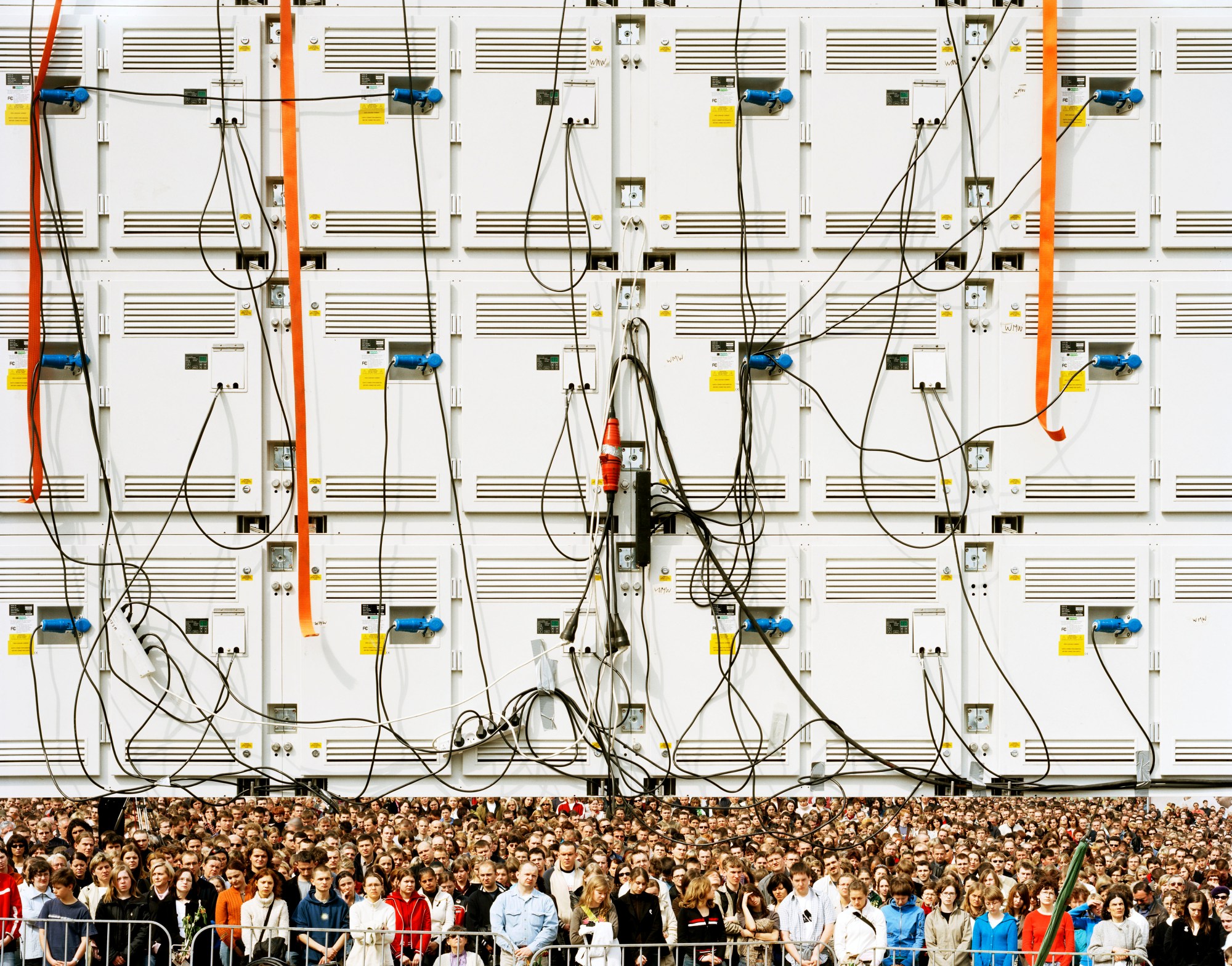 Mark Power photographs a big crowd of people