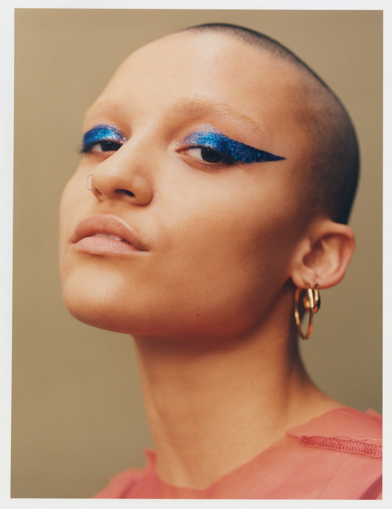 model with bold eye make-up