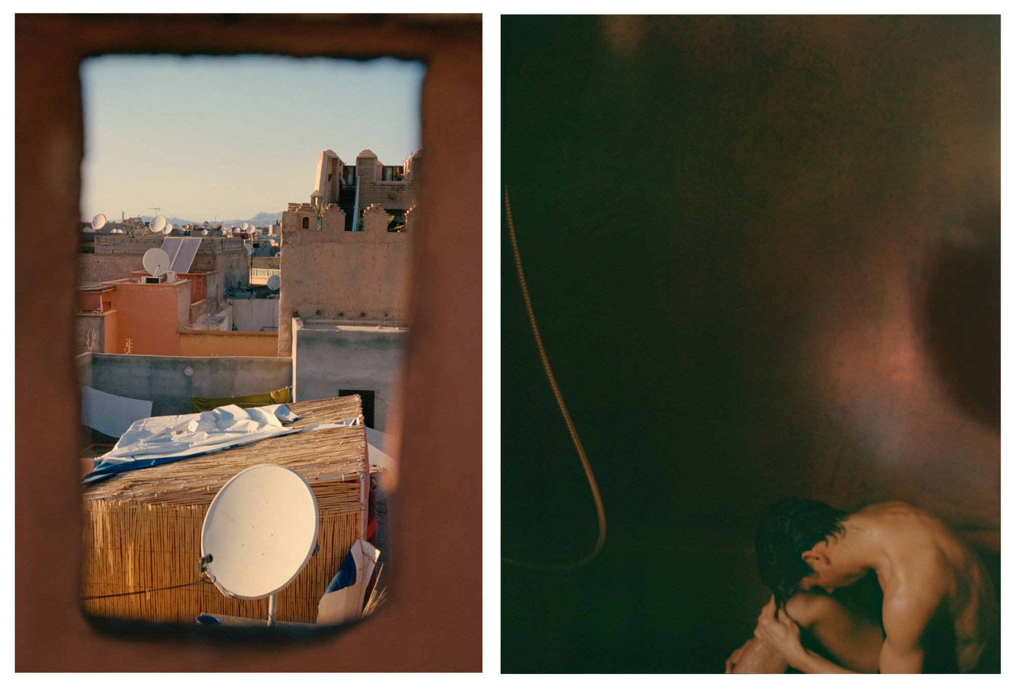 vicki king photographs a naked man in the shower