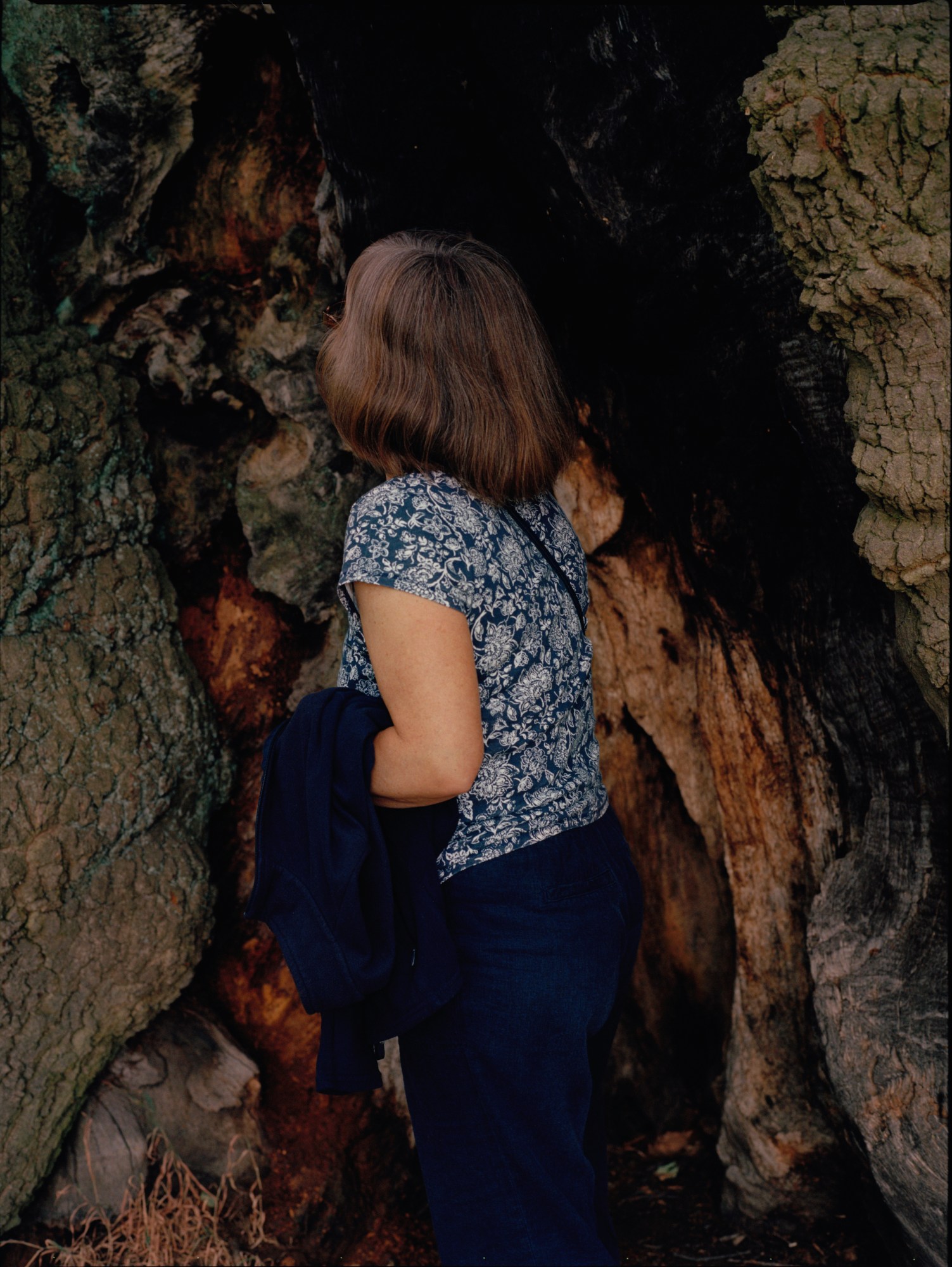 vicki king photographs her mum in a cave