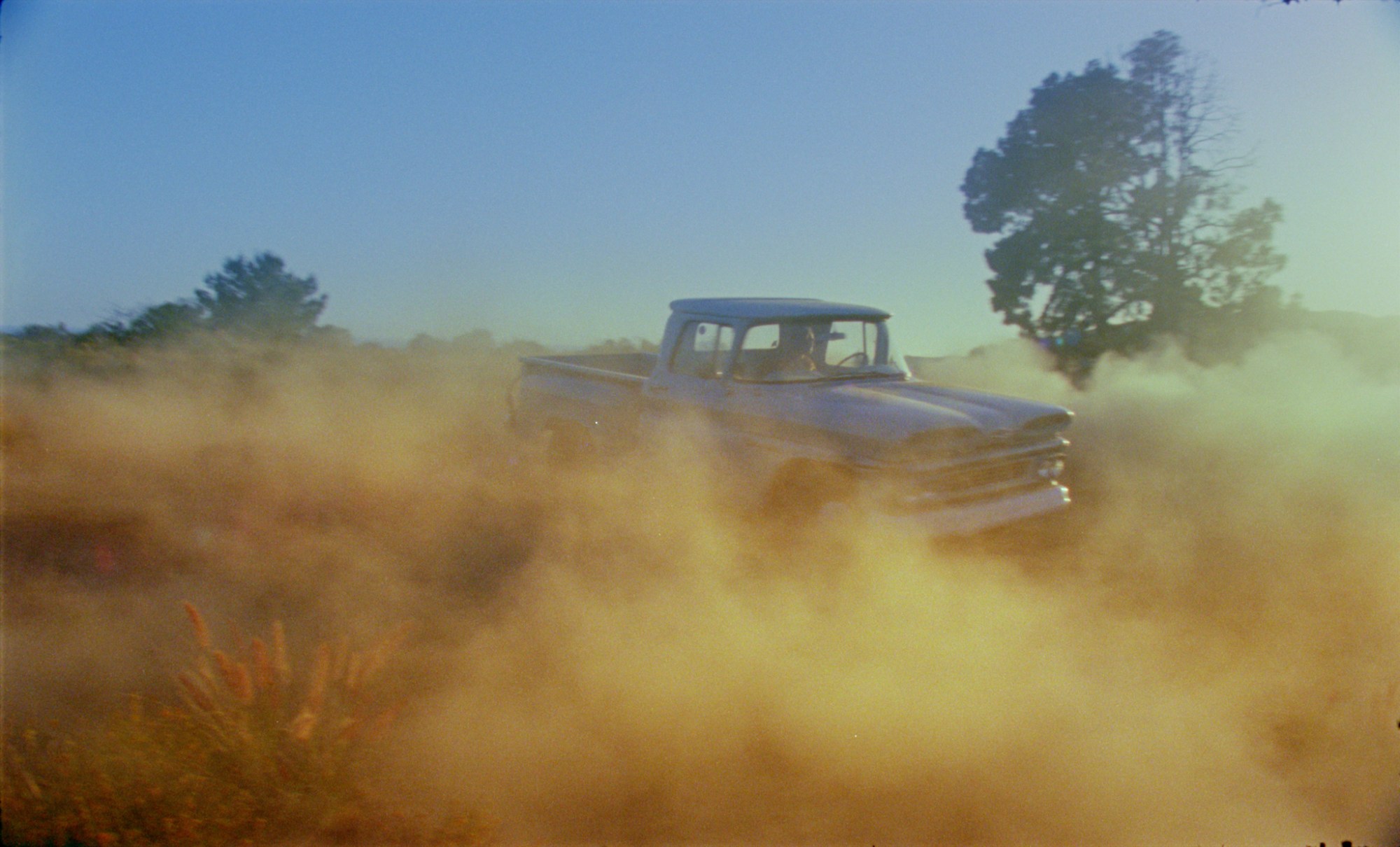 Film still of stunt driver Cecile Cubilo in PLANETARIUM directed by Liv Colliander and David Henry Gerson.