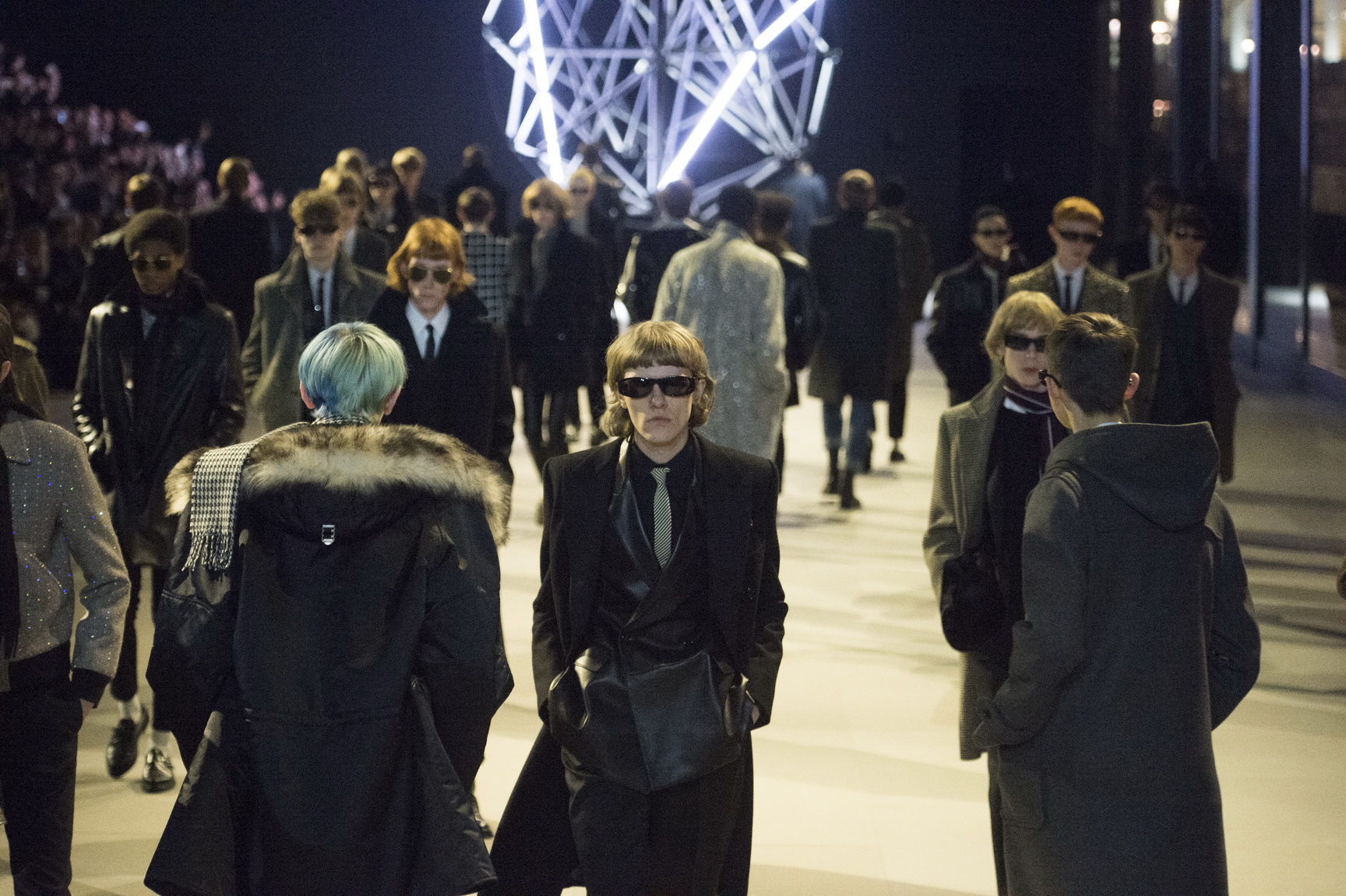 hedi slimane presents the first ever celine menswear show