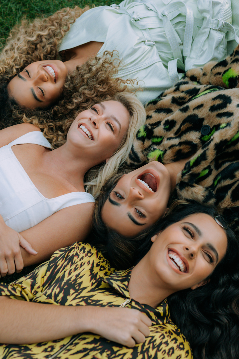 four-of-diamonds girlband laying in the grass