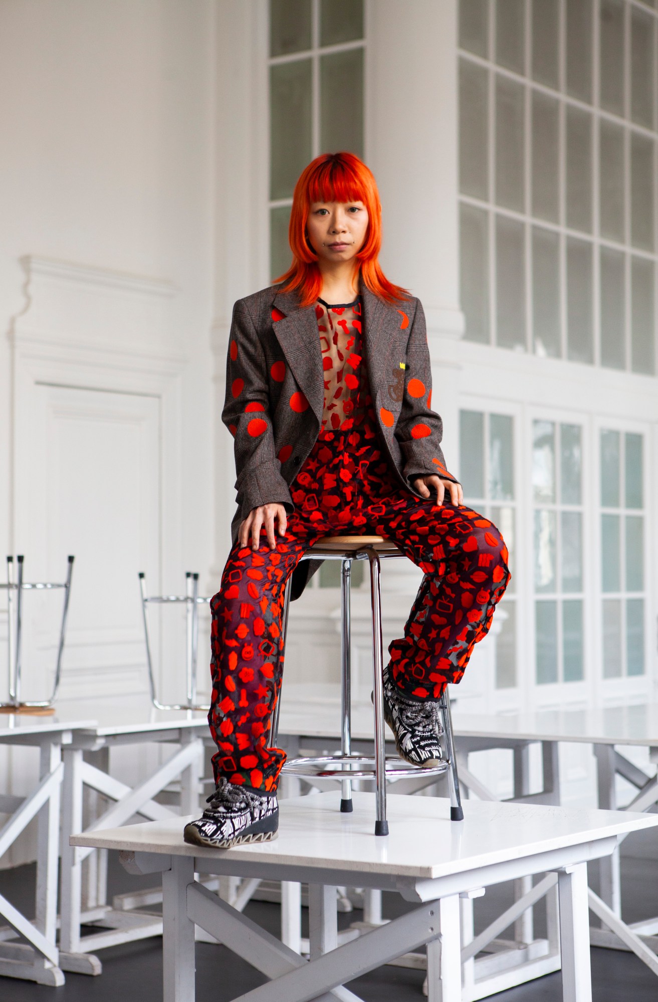 Walter Van Beirendonck archive modelled by students from the Royal Academy of Fine Arts in Antwerp