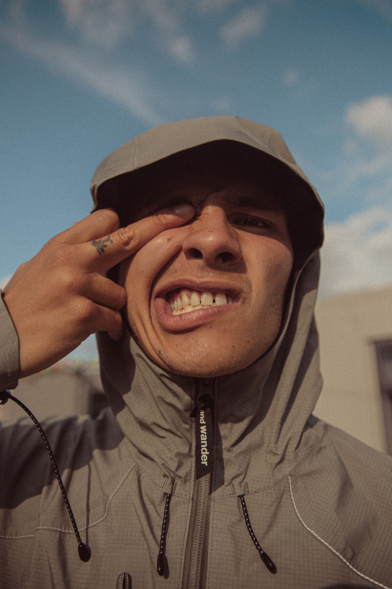 slowthai backstage at lovebox 2019