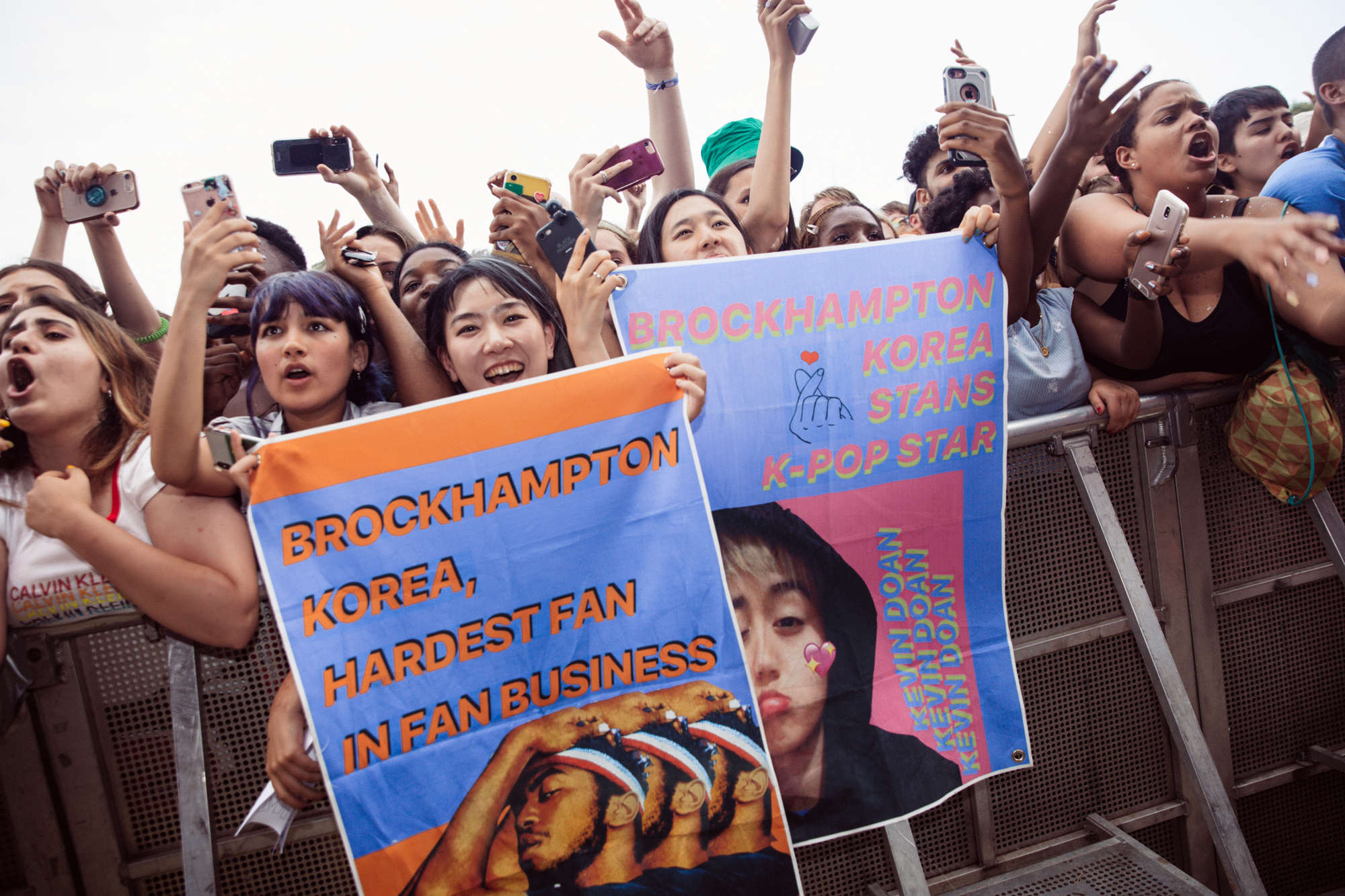 Korean Brockhampton fans at Lovebox 2019