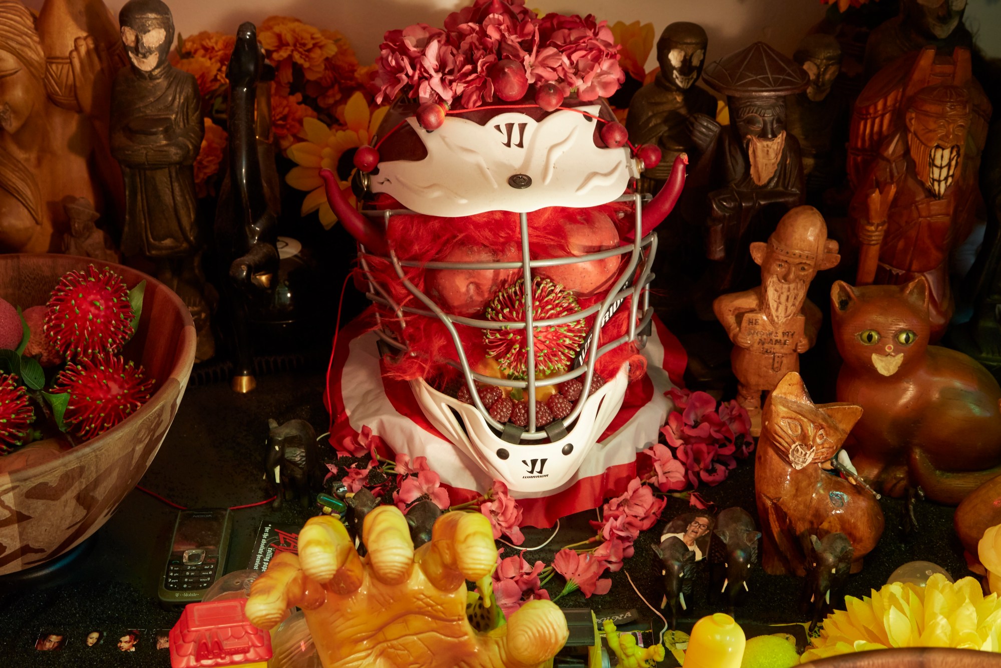 Art made from fruit and flowers by Nick Atkins