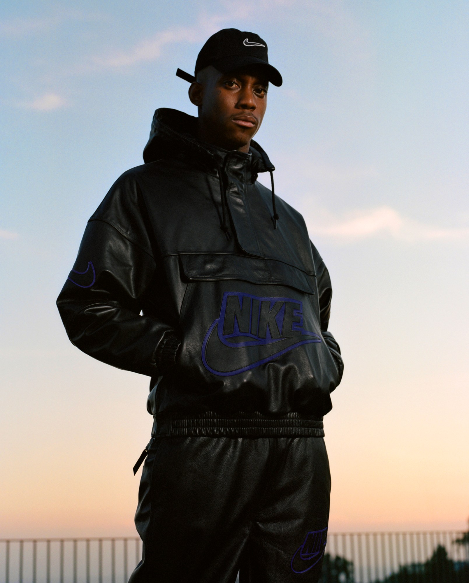 Octavian wears Supreme x Nike Winter 2019