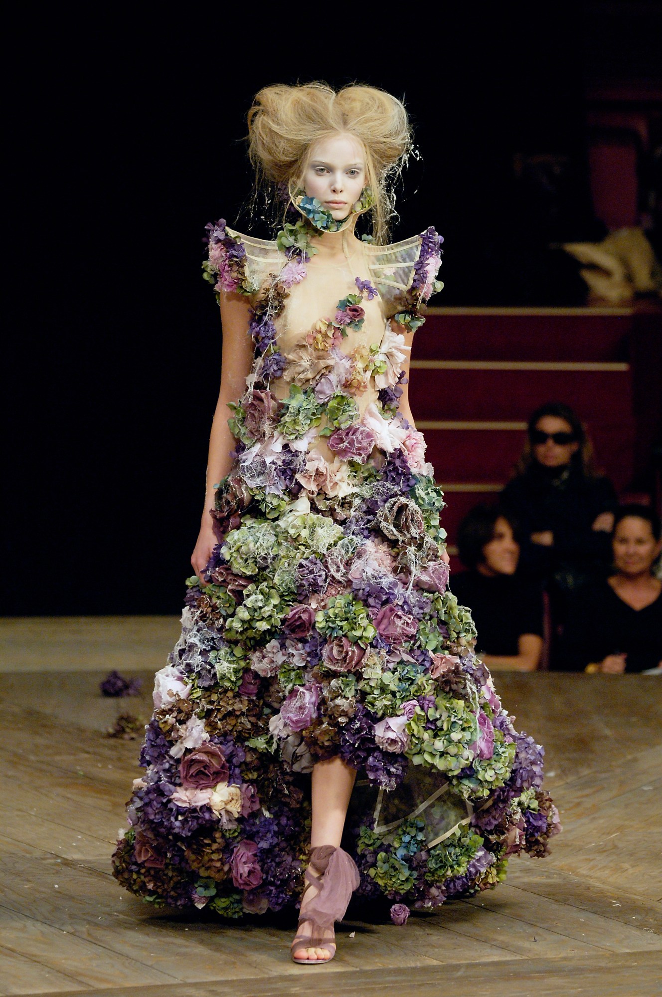 alexander mcqueen roses dress