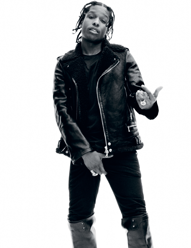 A$AP ROCKY White Background in i-D 2014