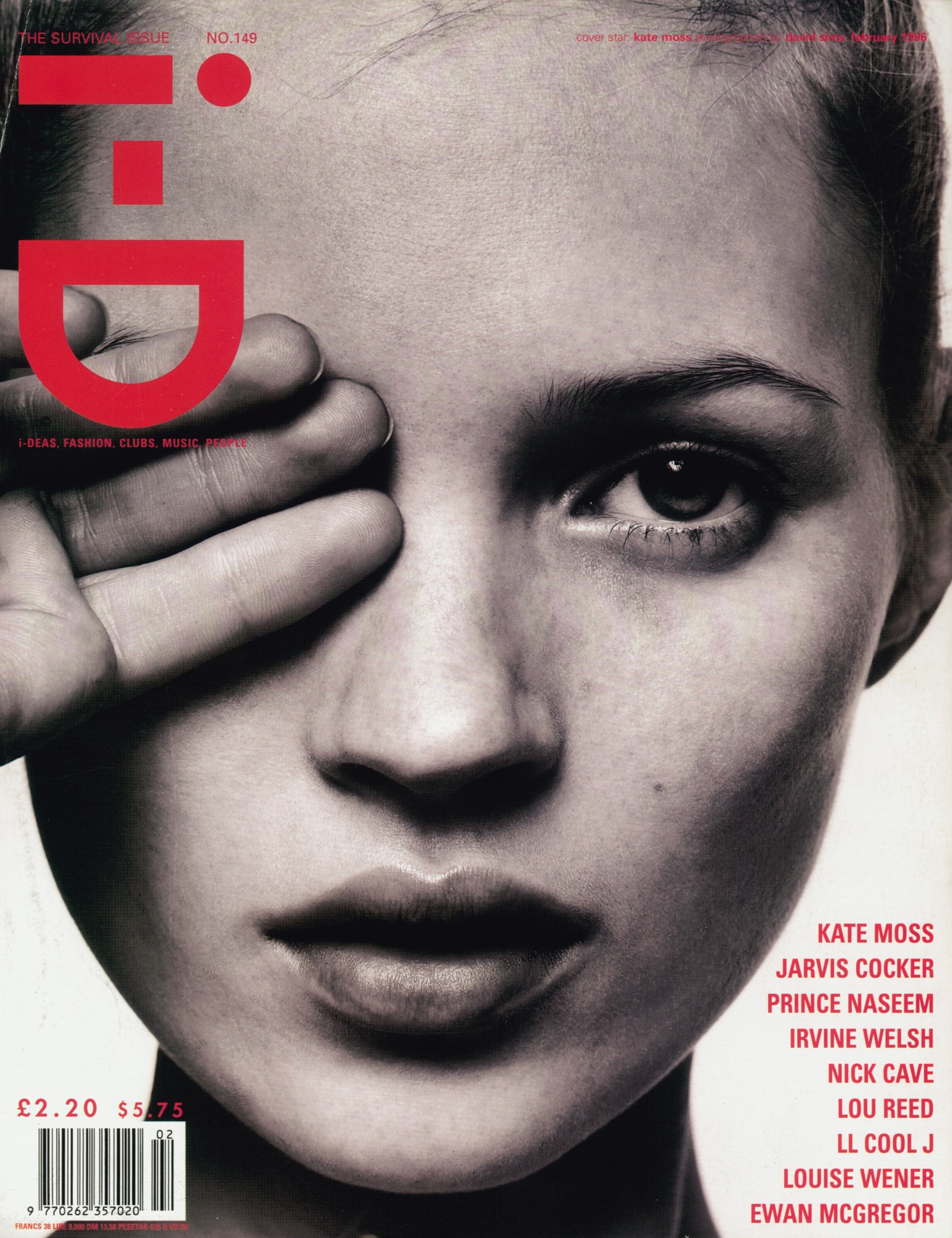 kate moss on i-d cover