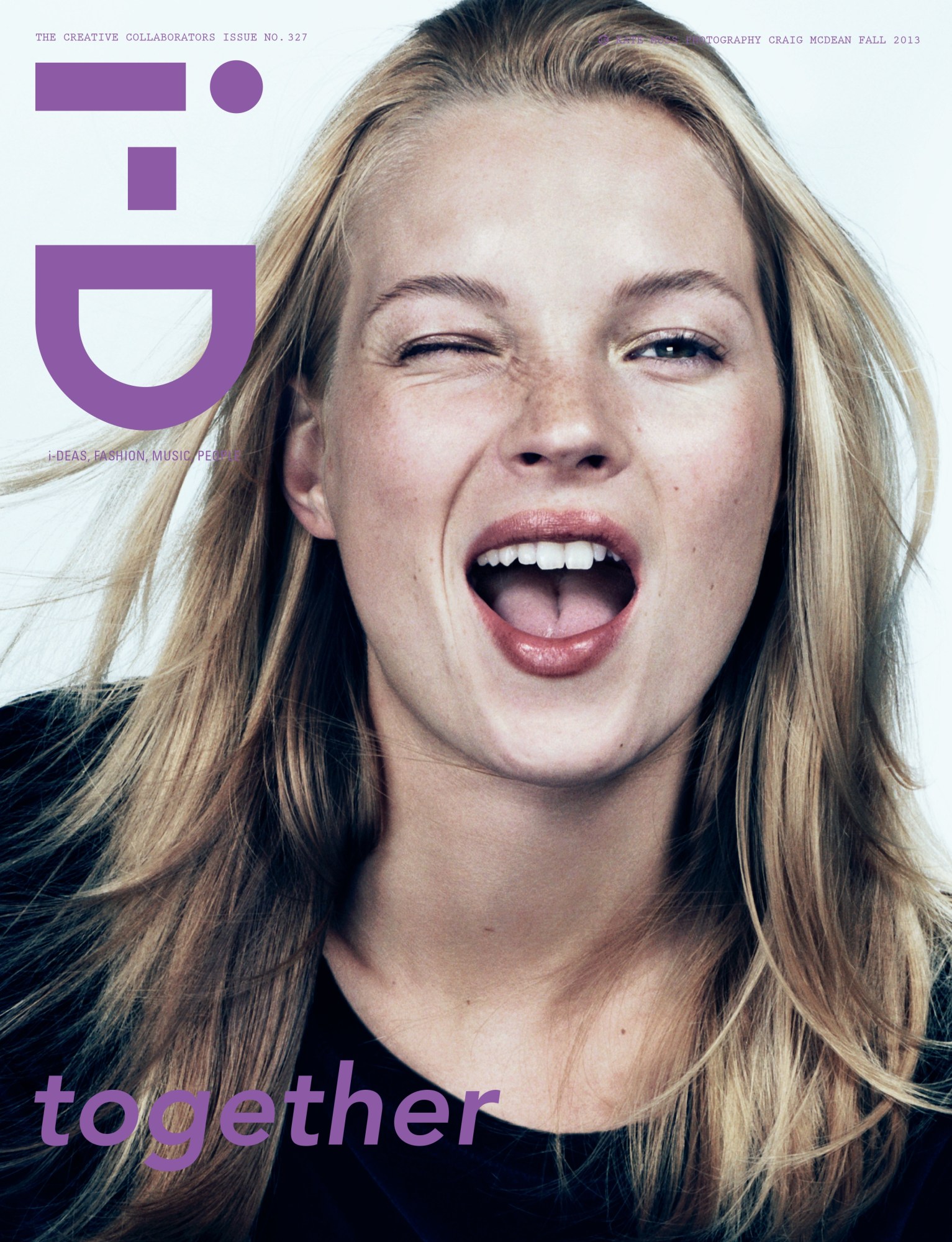 kate moss on i-d cover