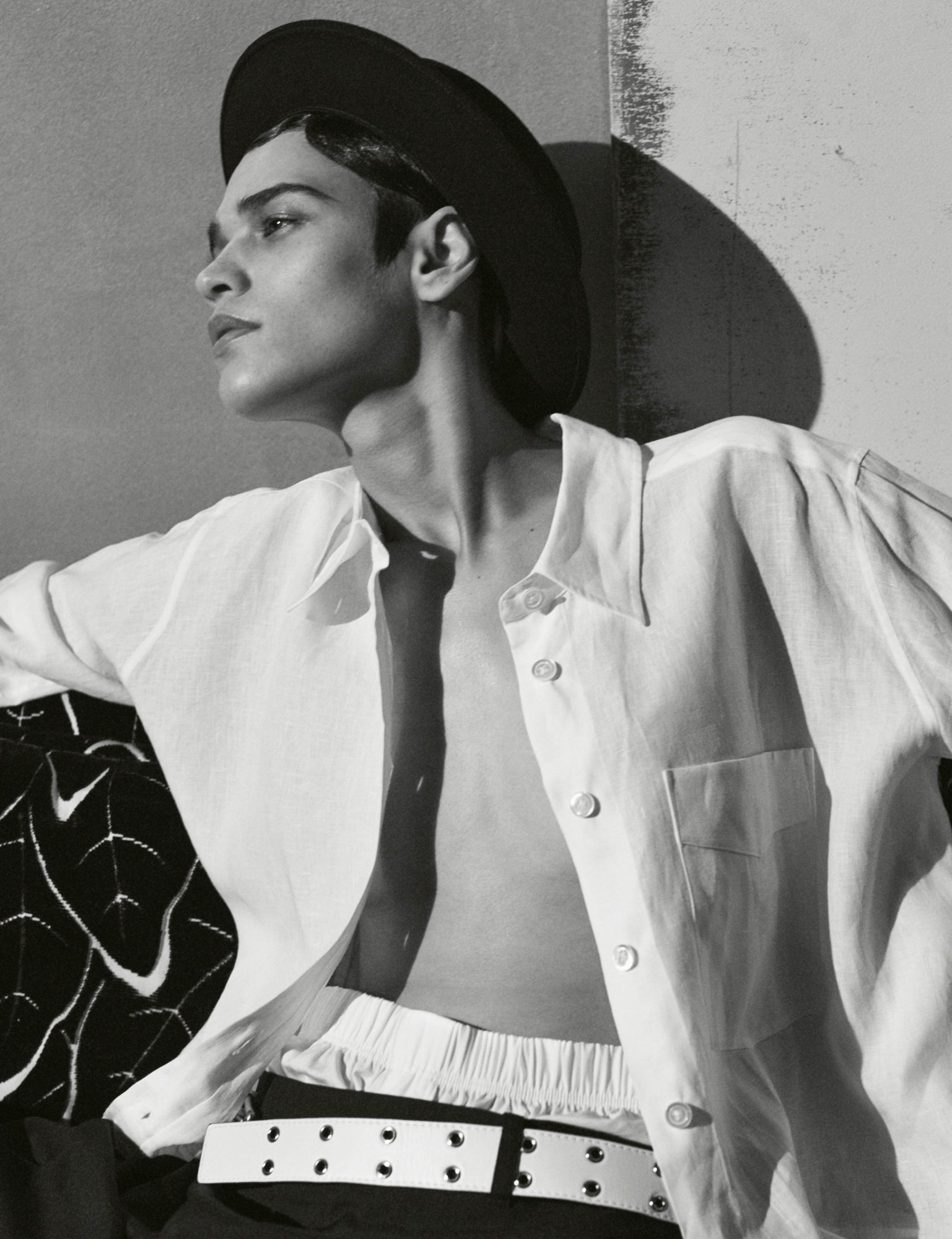 model kerolyn soares in menswear