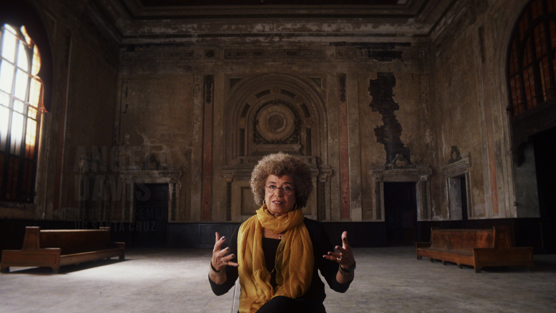 Angela Davis explaining