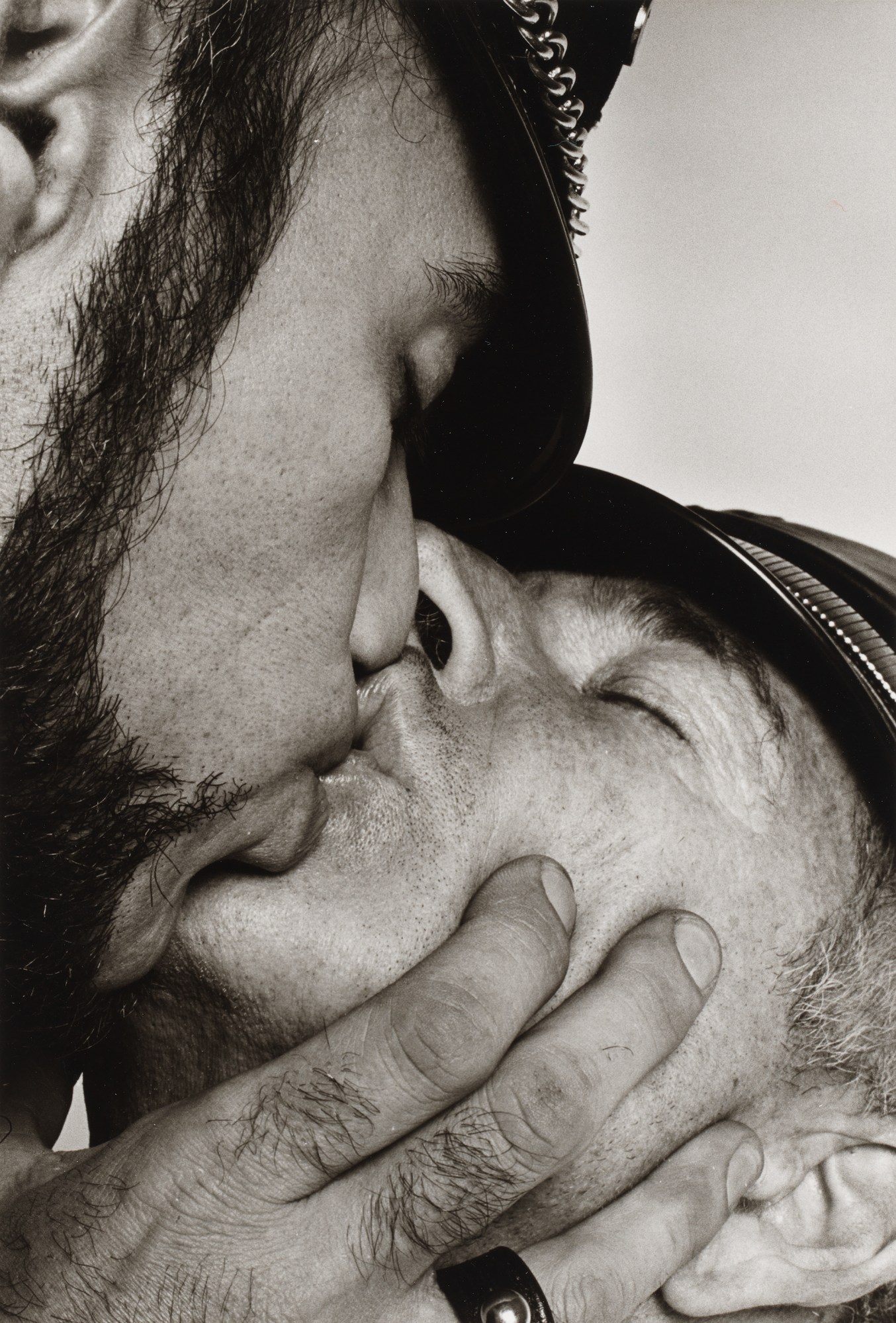 Peter Hujar Jay and Fernando [Two Men in Leather Kissing], ca. 1966