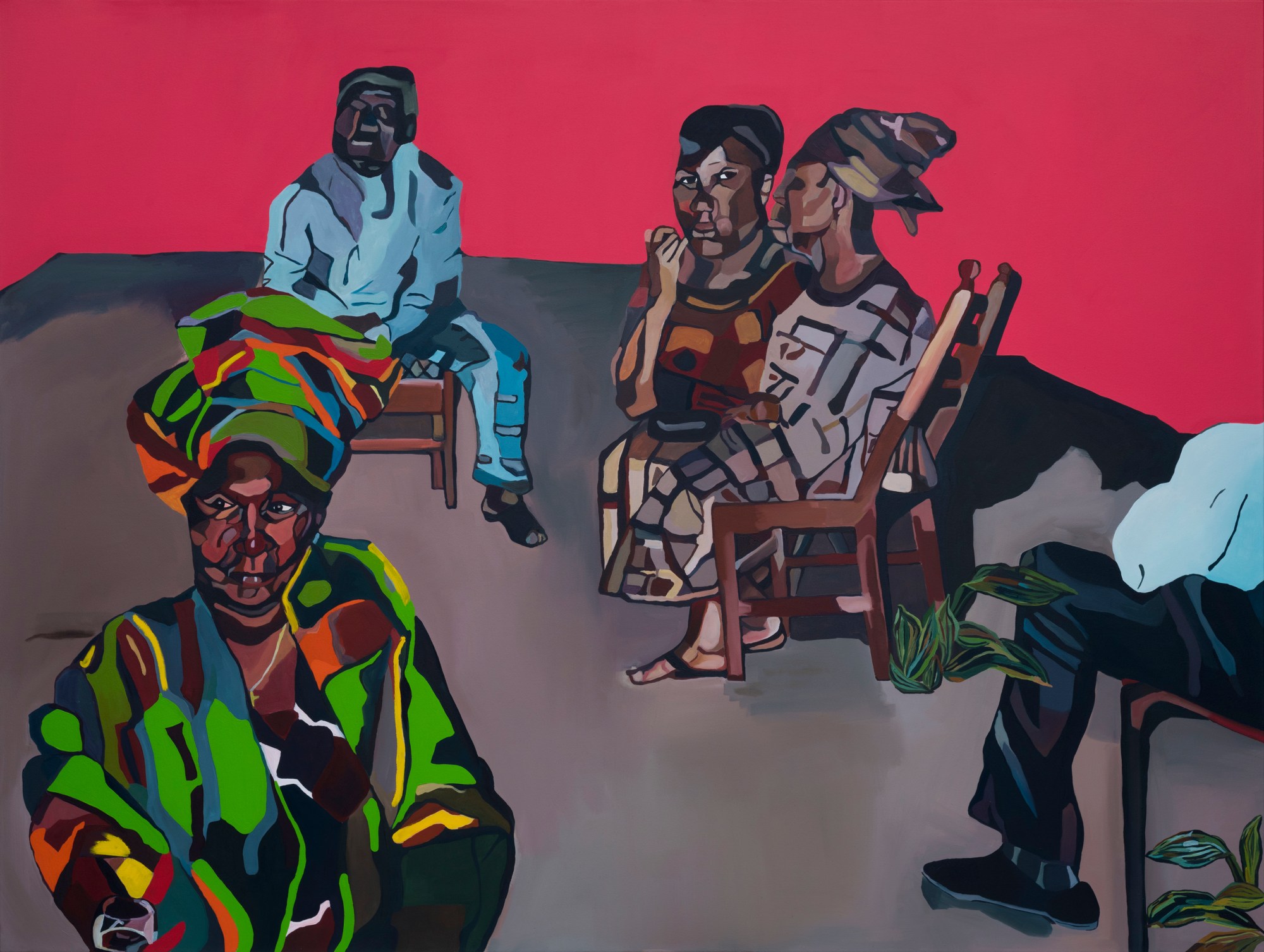 Talking into the night, 2019. Courtesy of Tiwani Contemporary and Joy Labinjo