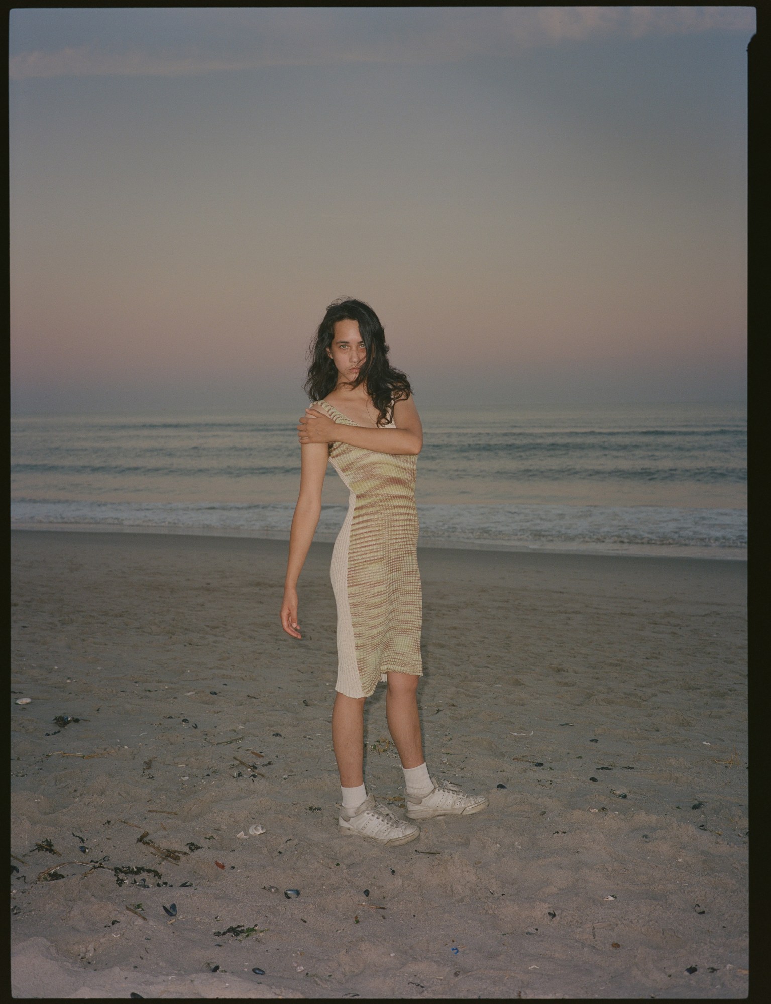 model on beach by shawna ferreiras