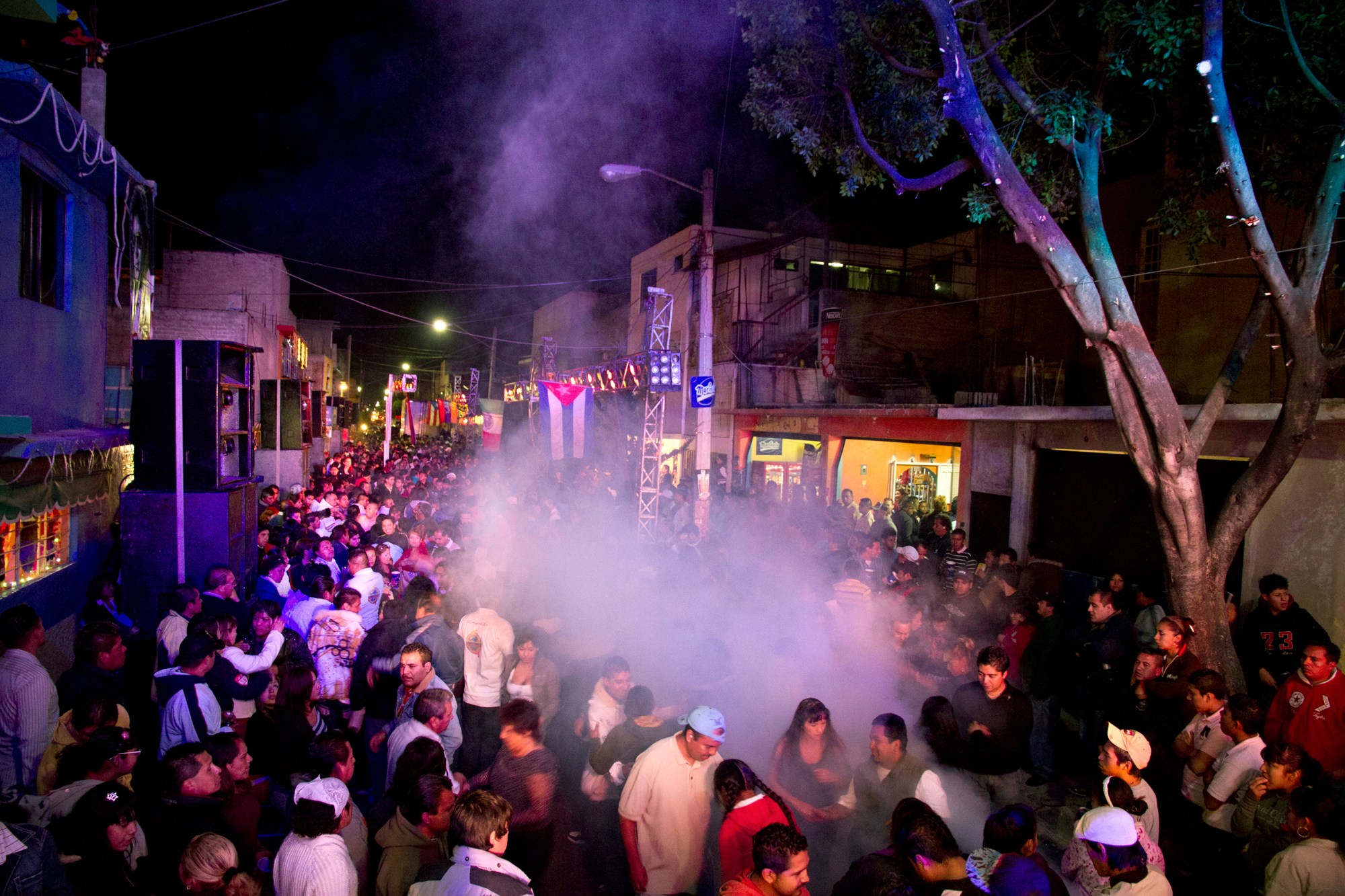 Street dance with Sonido Sonorámico at Campestre Aragón, Mexico City, 2011, from the book ‘Sonidero City’, Mirjam Wirz.jpg