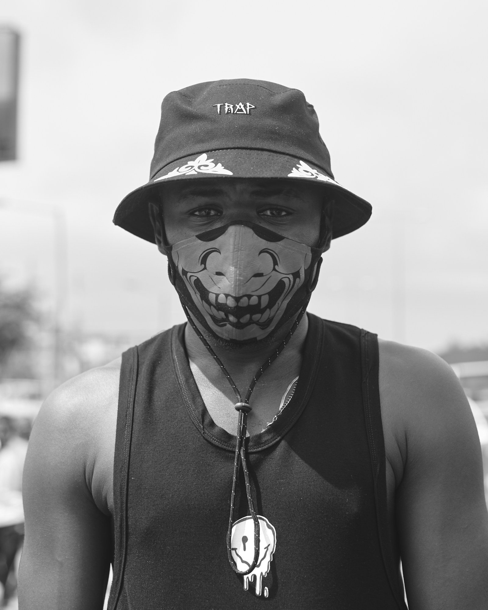 Protester at anti-SARS protest in Lagos