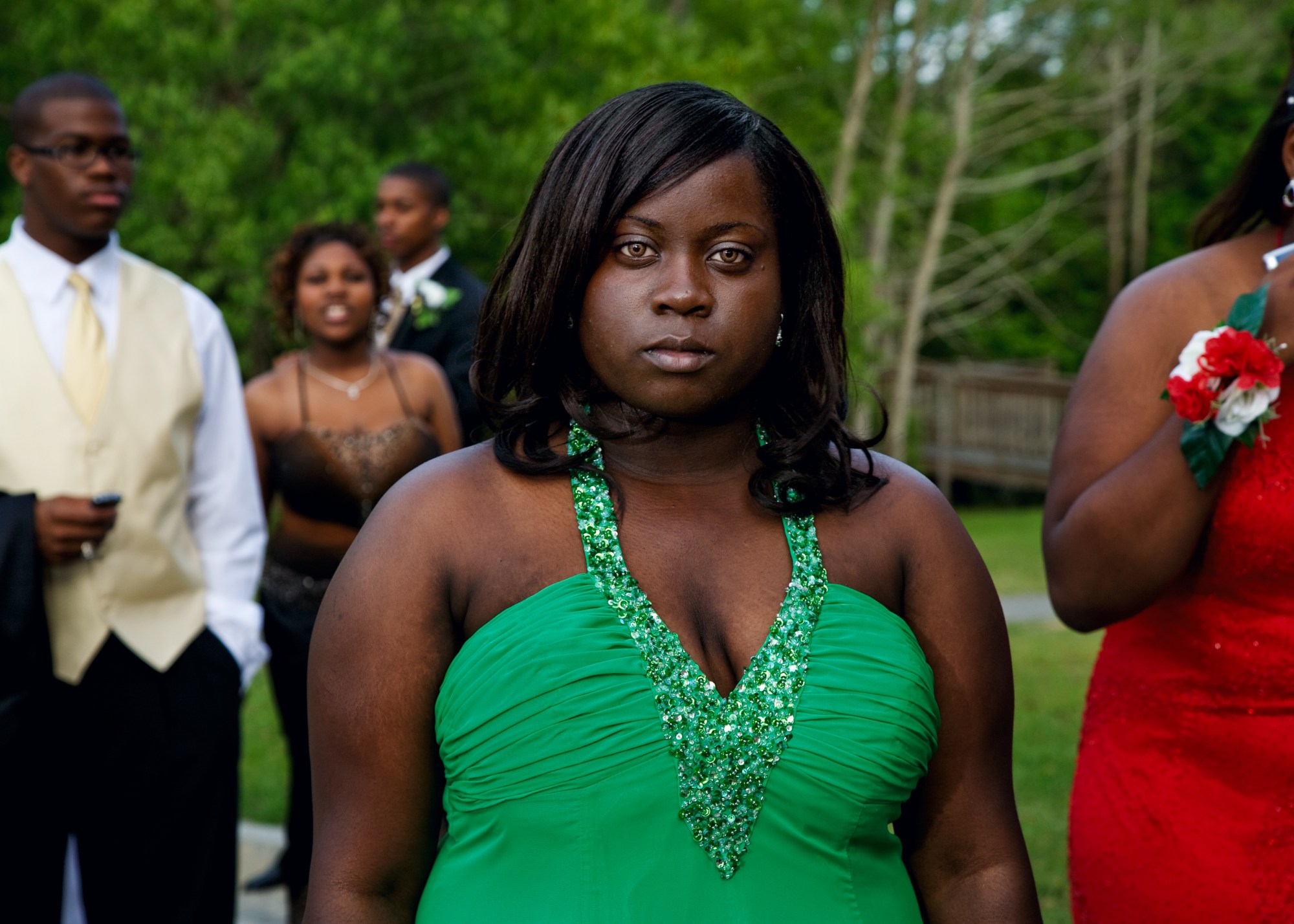 © Gillian Laub Courtesy of Benrubi Gallery Angel outside the black prom, Vidalia, Georgia, 2009