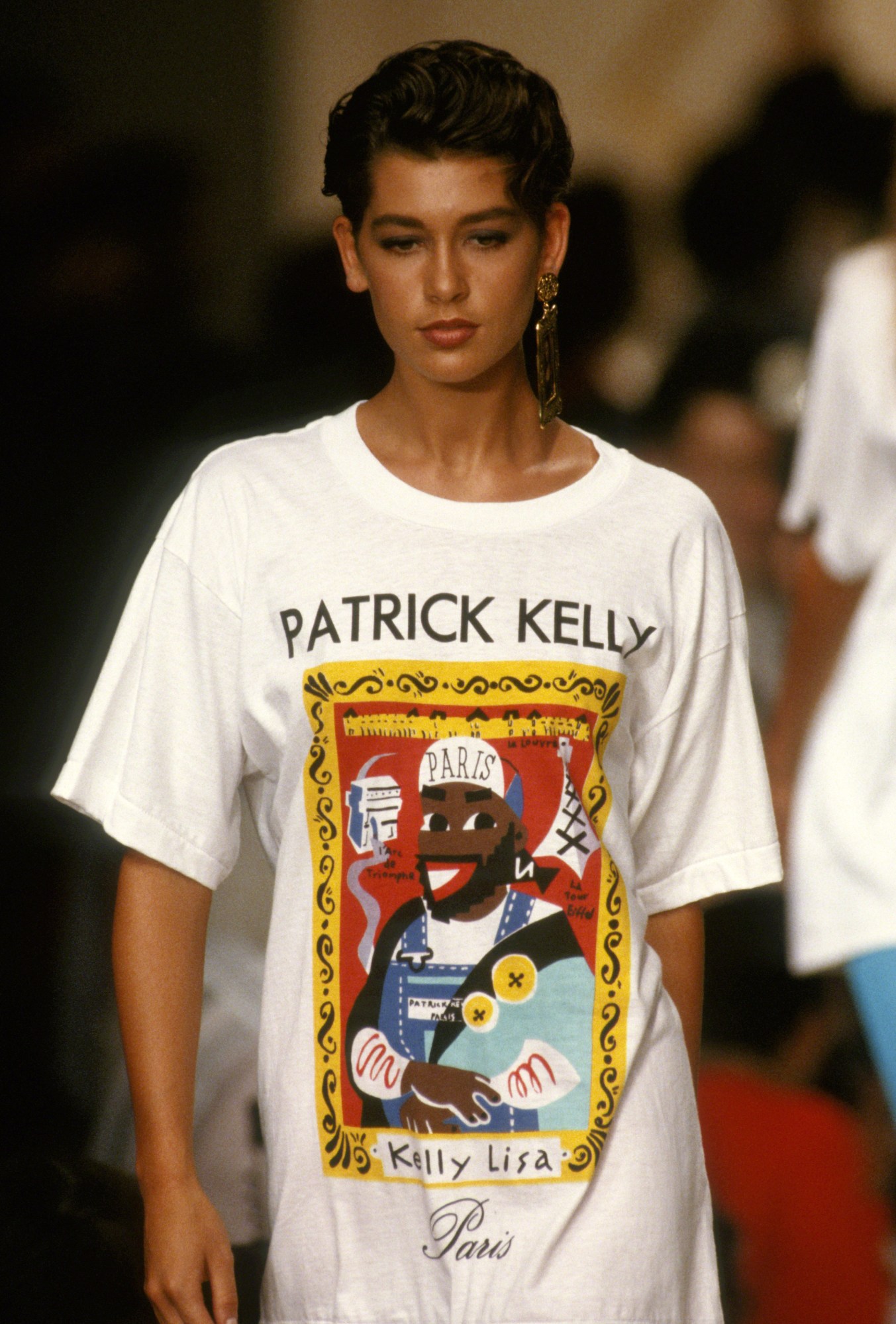 Model walking Patrick Kelly SS89