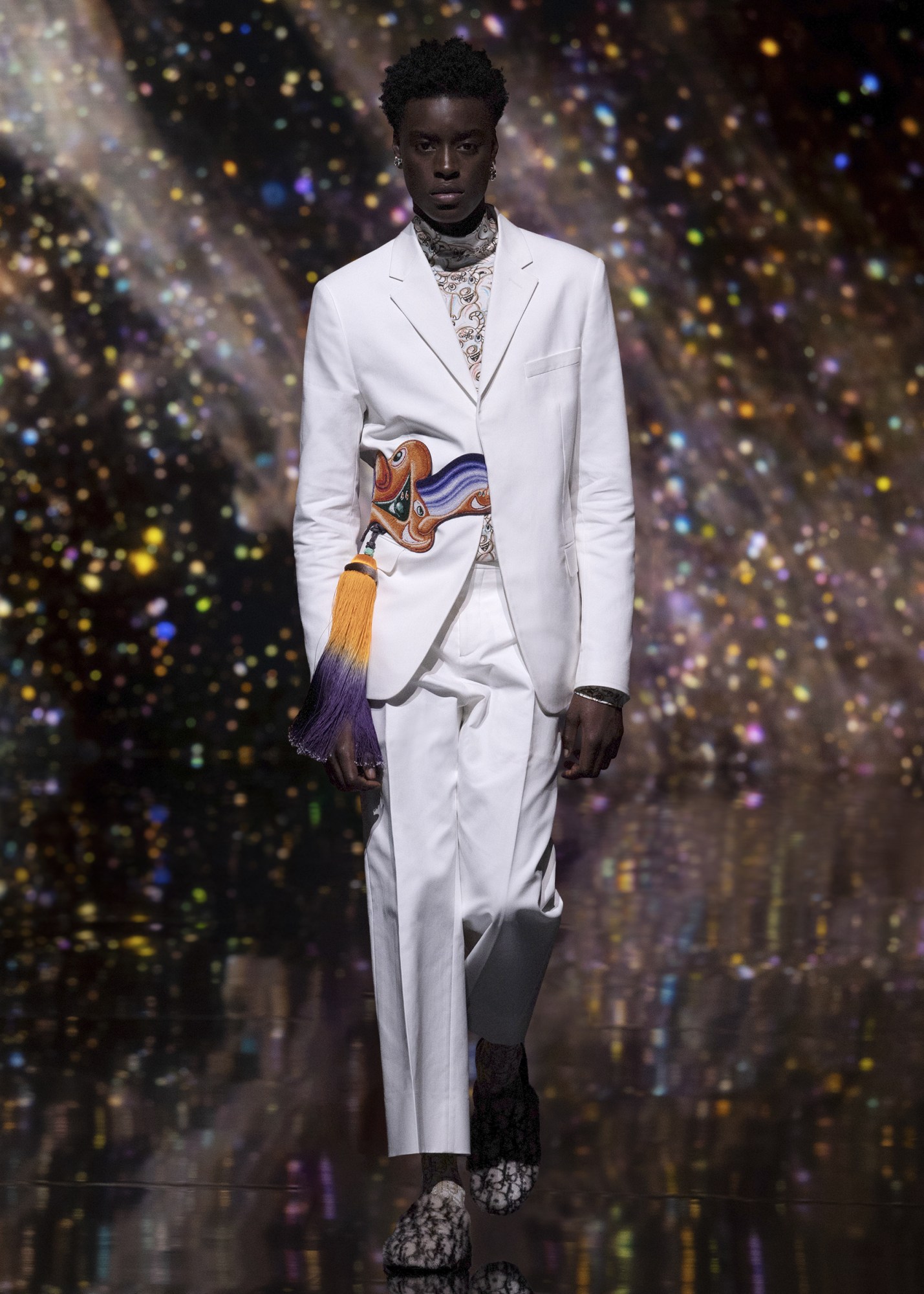 A model wearing Dior Men's Fall 2021 collection