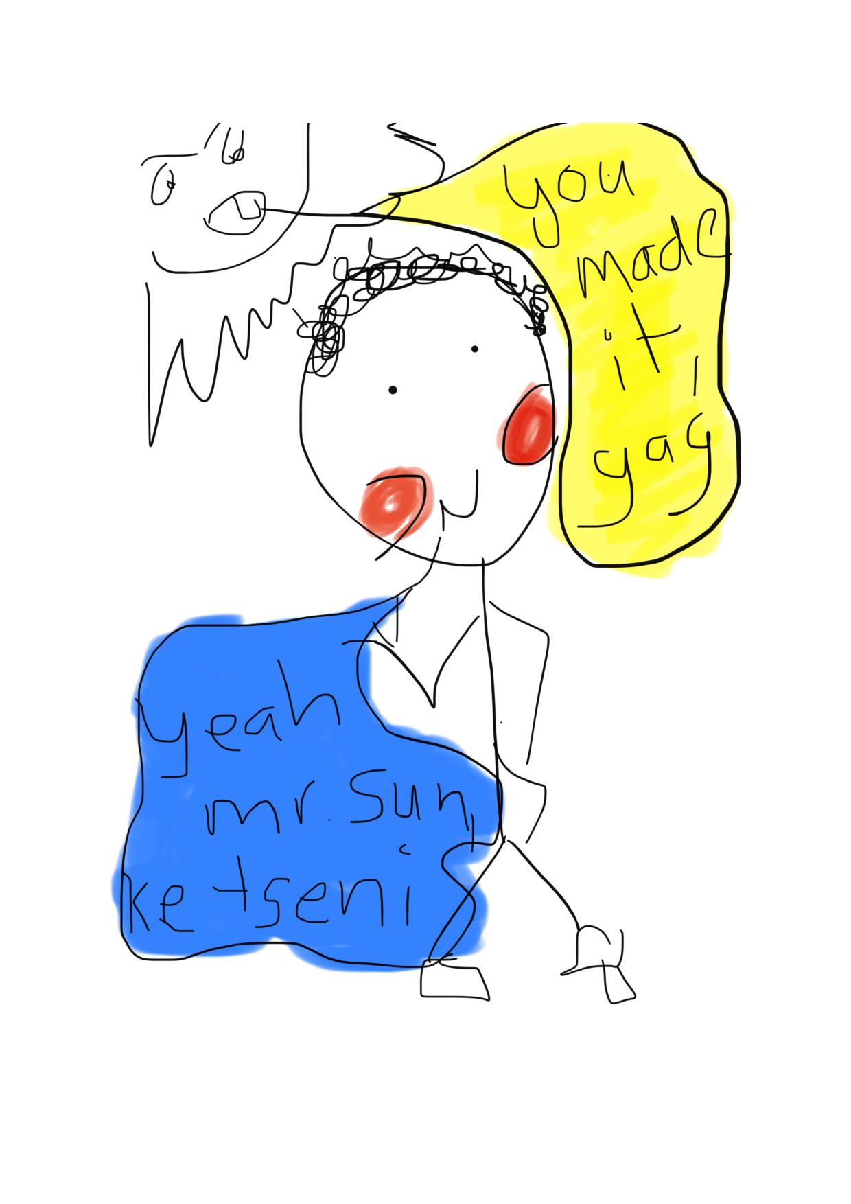 Thebe Magugu Illustration