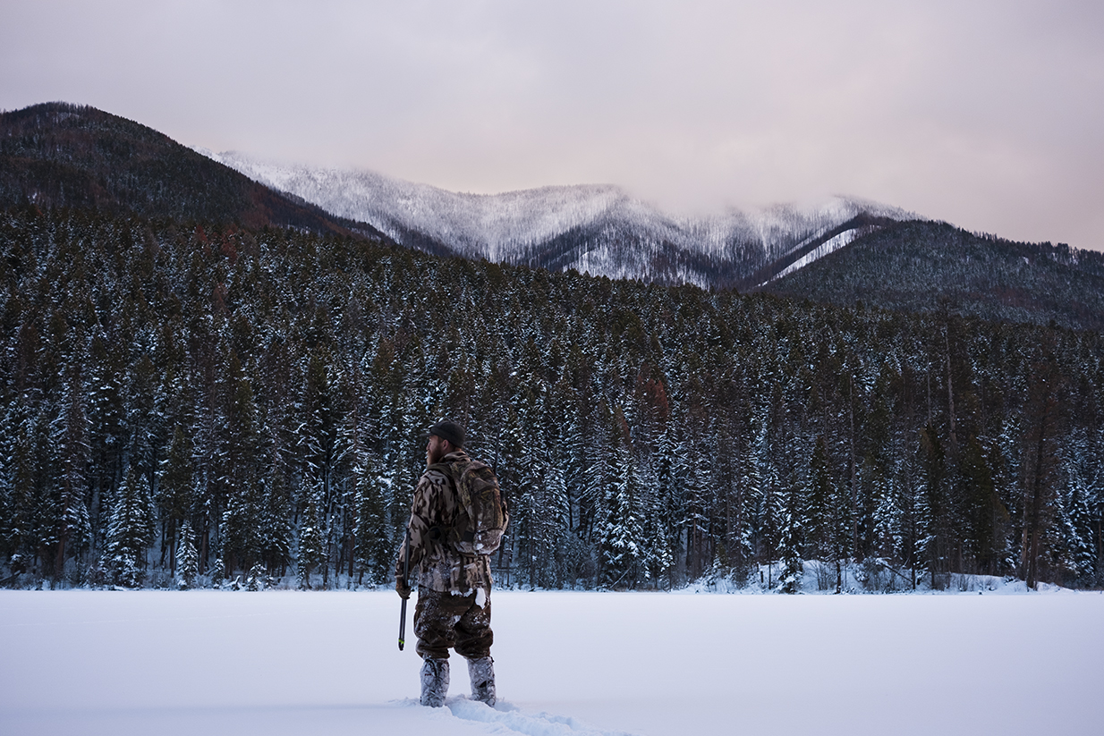 a man on a mountain range in Robert LeBlanc A New America