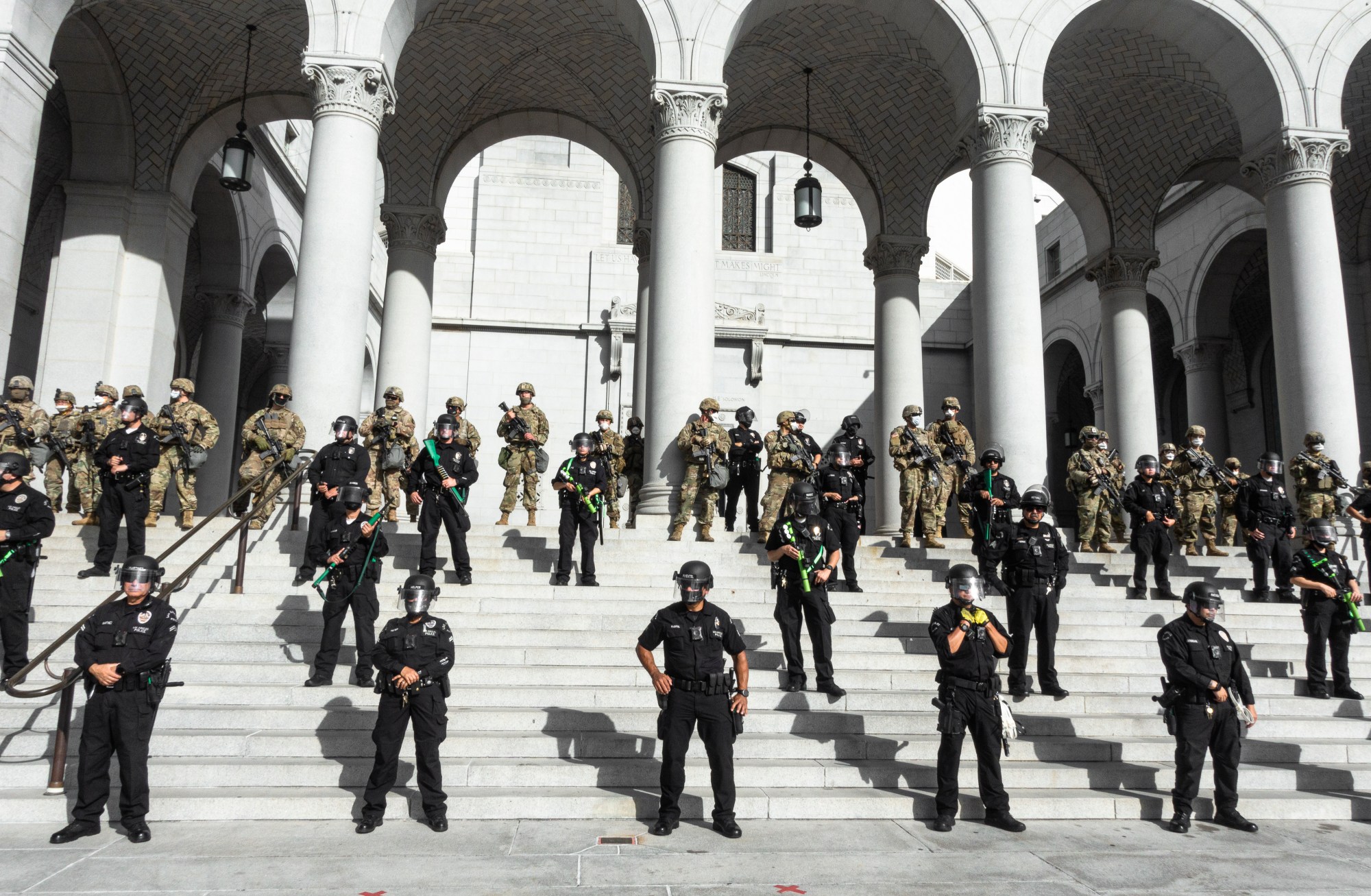 armed guards in Robert LeBlanc A New America