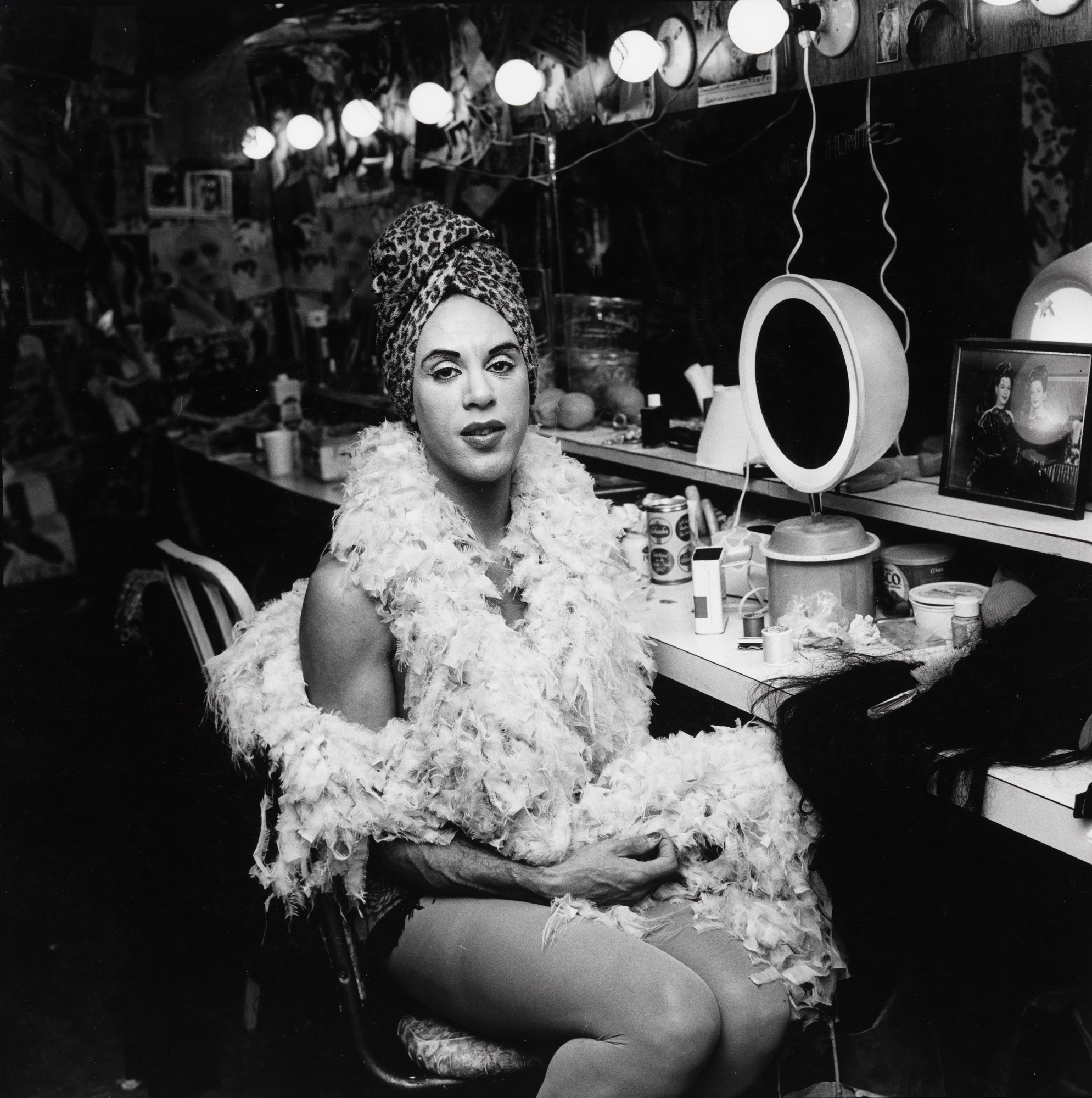 Mario Montez Backstage at the Palm Casino Revue, 1974 © 1987 The Peter Hujar Archive LLC, courtesy The Peter Hujar Archive and Maureen Paley, London