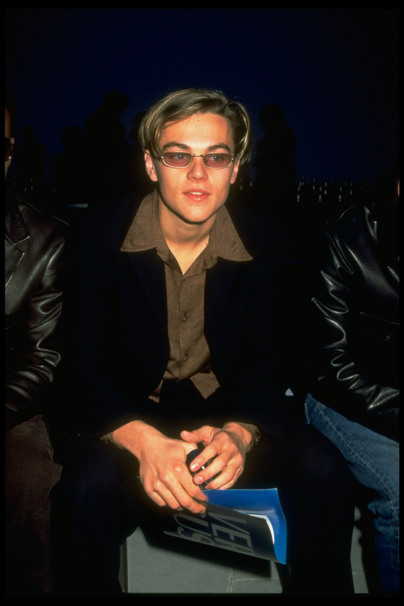 Leonardo DiCaprio at the Versus Versace show in 1997