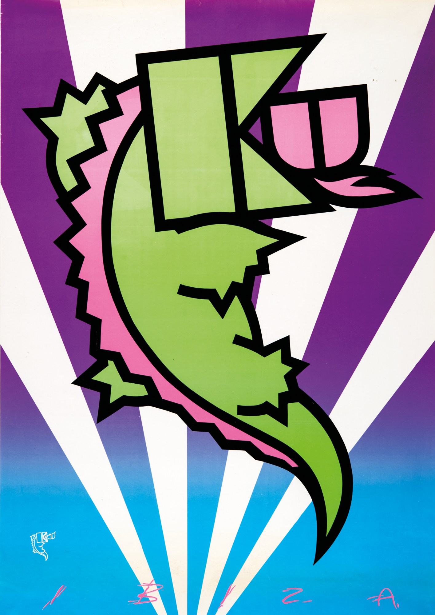 Club poster. KU Crocodile.