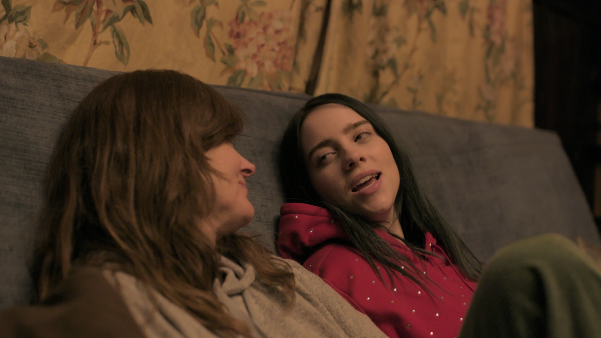 Billie Eilish and her mother, Maggie Baird, in “Billie Eilish: The World’s A Little Blurry,” premiering globally February 26, 2021 on Apple TV+.