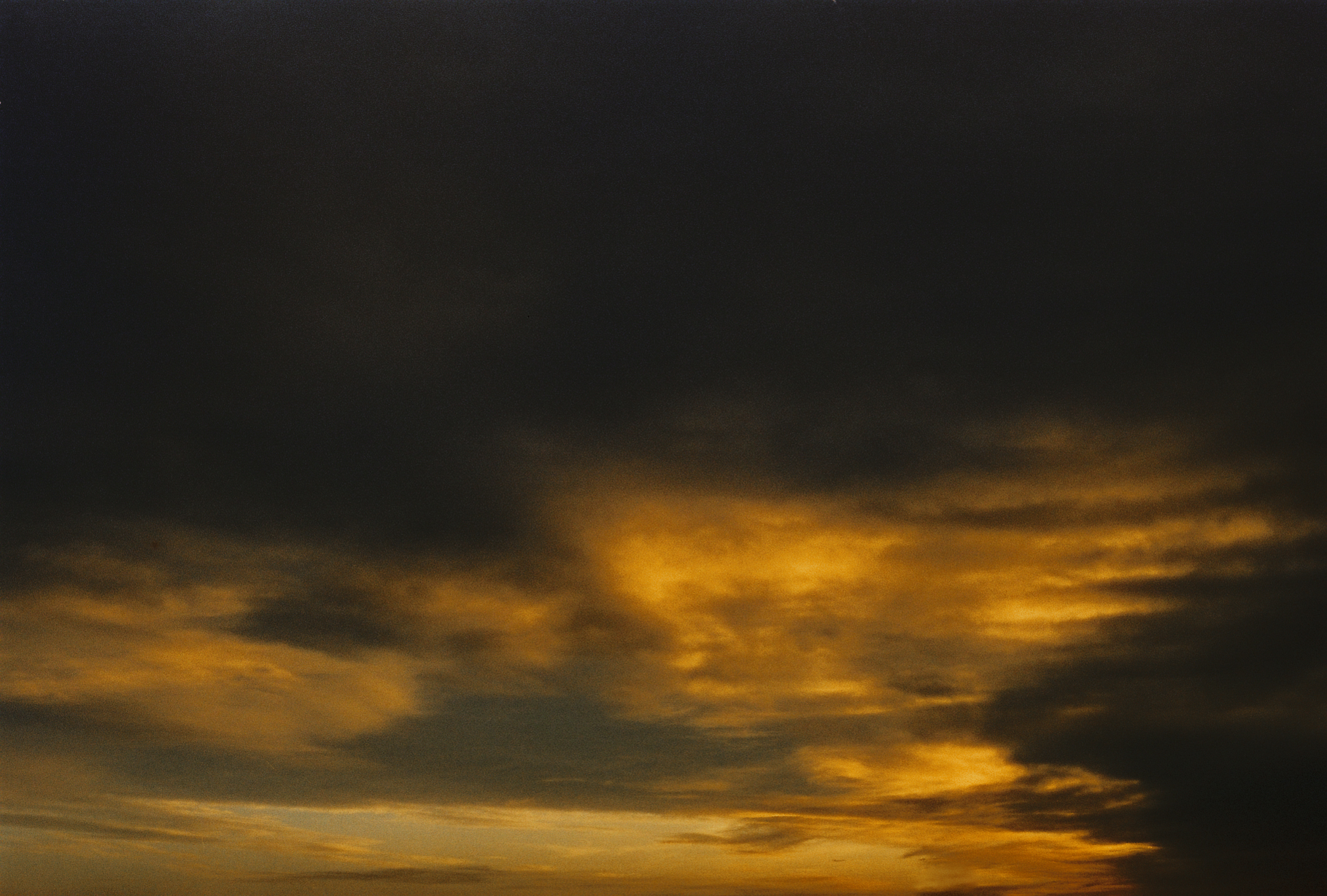 a dark yellow sunset