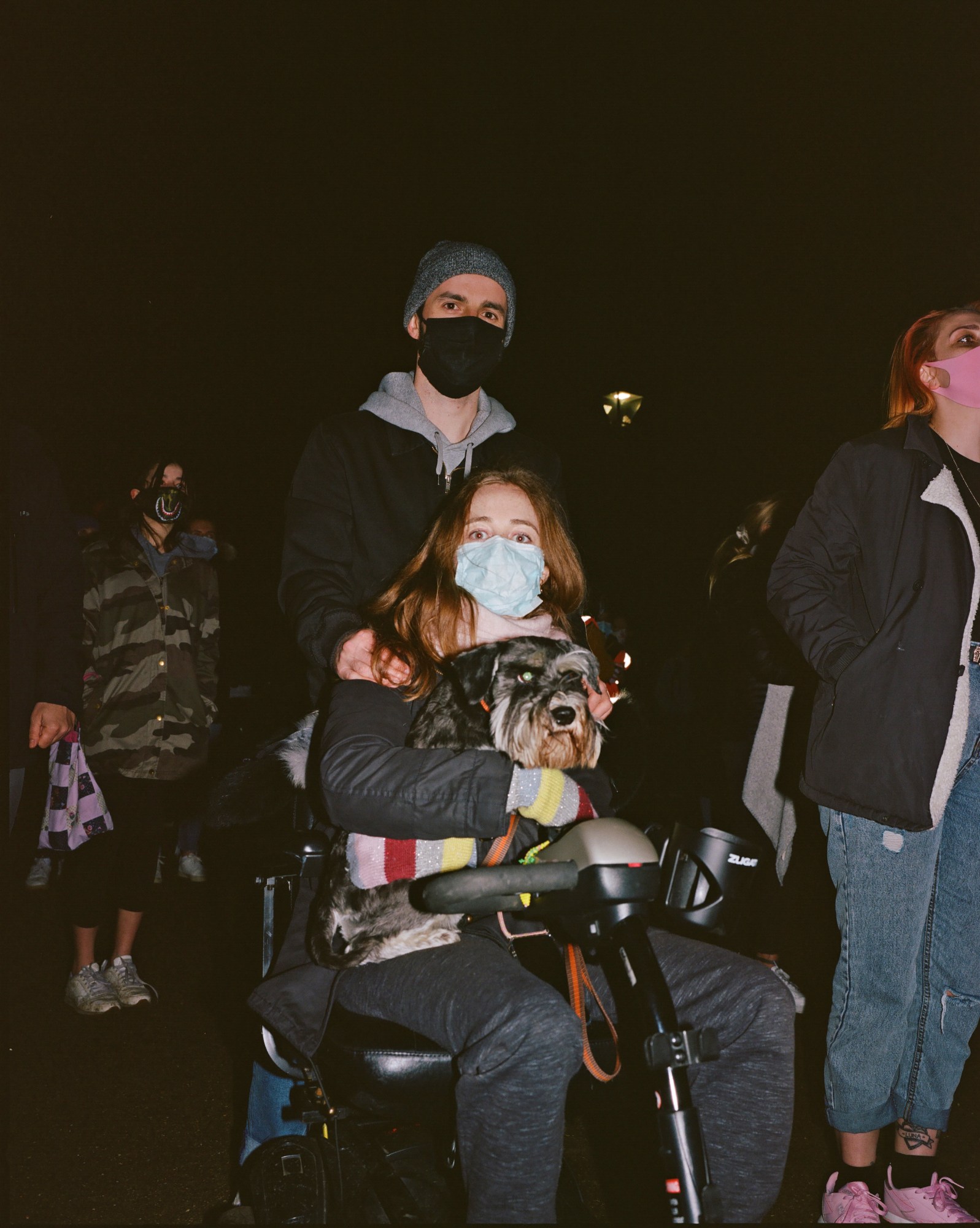 the crowd at a protest in london for sarah everard and male violence against women