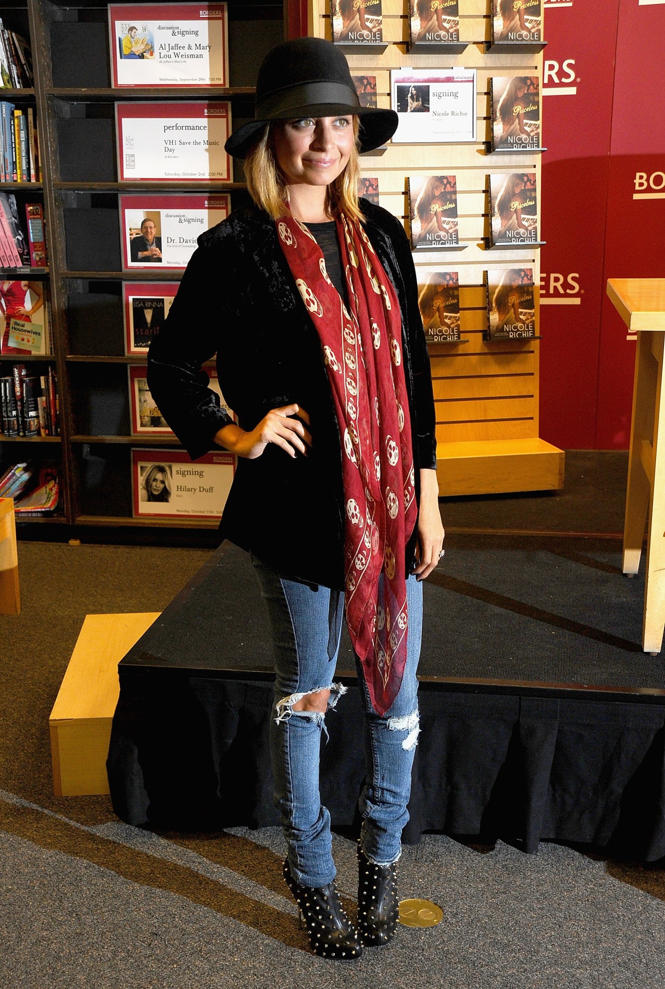 Nicole Richie promotes Priceless at Borders Books & Music, Columbus Circle on September 28, 2010 in New York City.