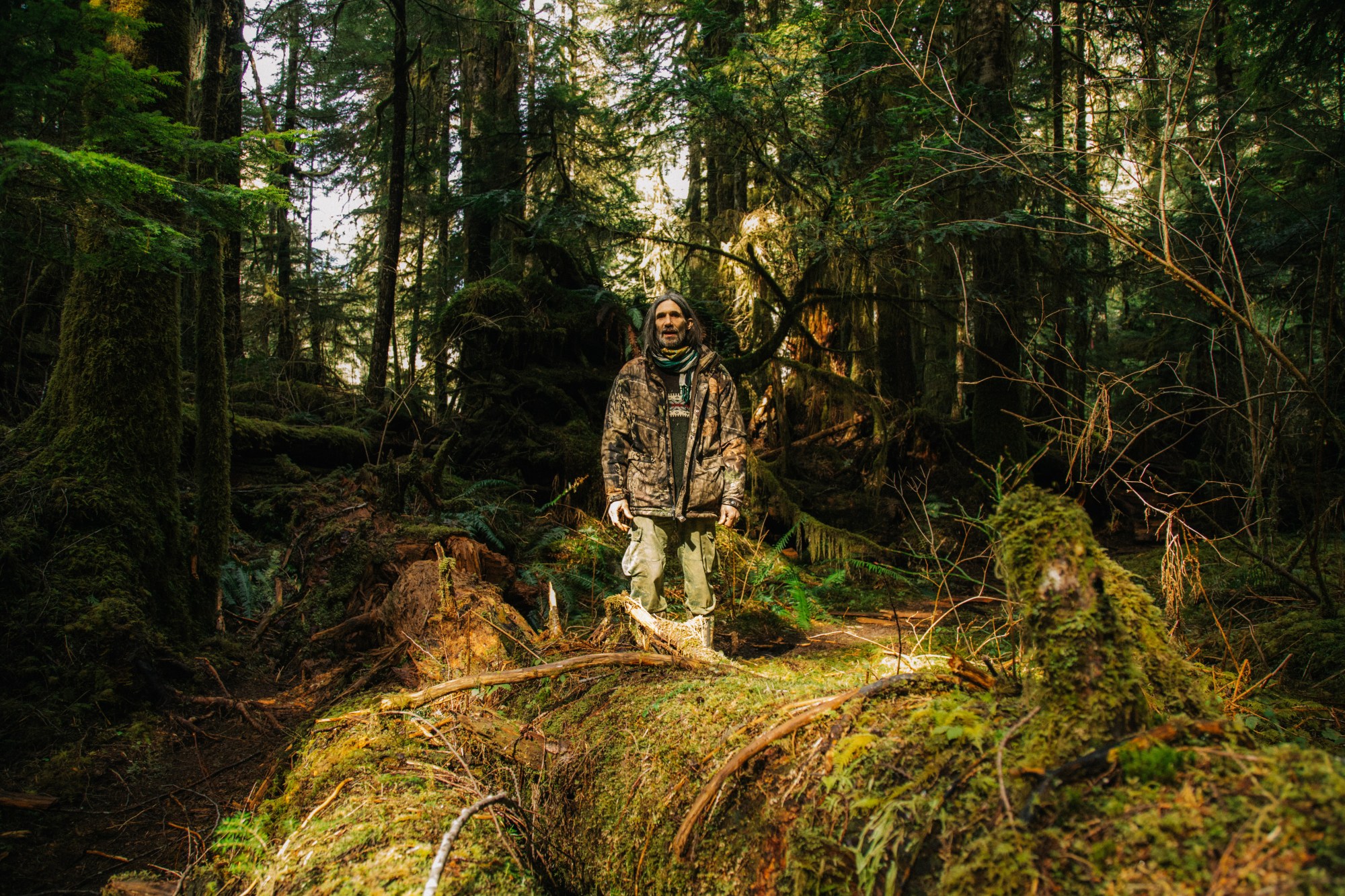 a man wearing camouflage