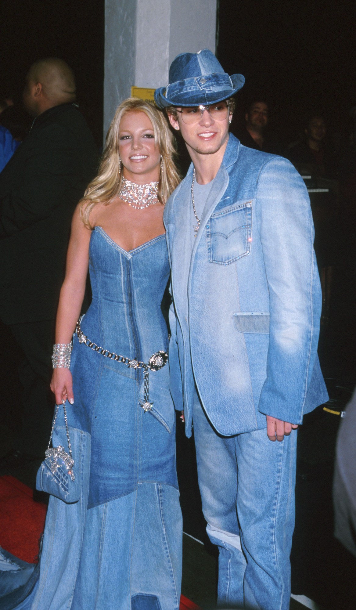 Britney Spears & Justin Timberlake of NSYNC at the Shrine Auditorium in Los Angeles, CA