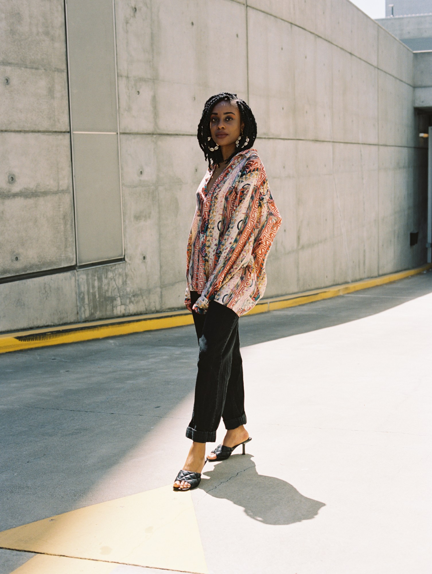 Jacquelyn Orgorchukwu Imayah standing in the street.