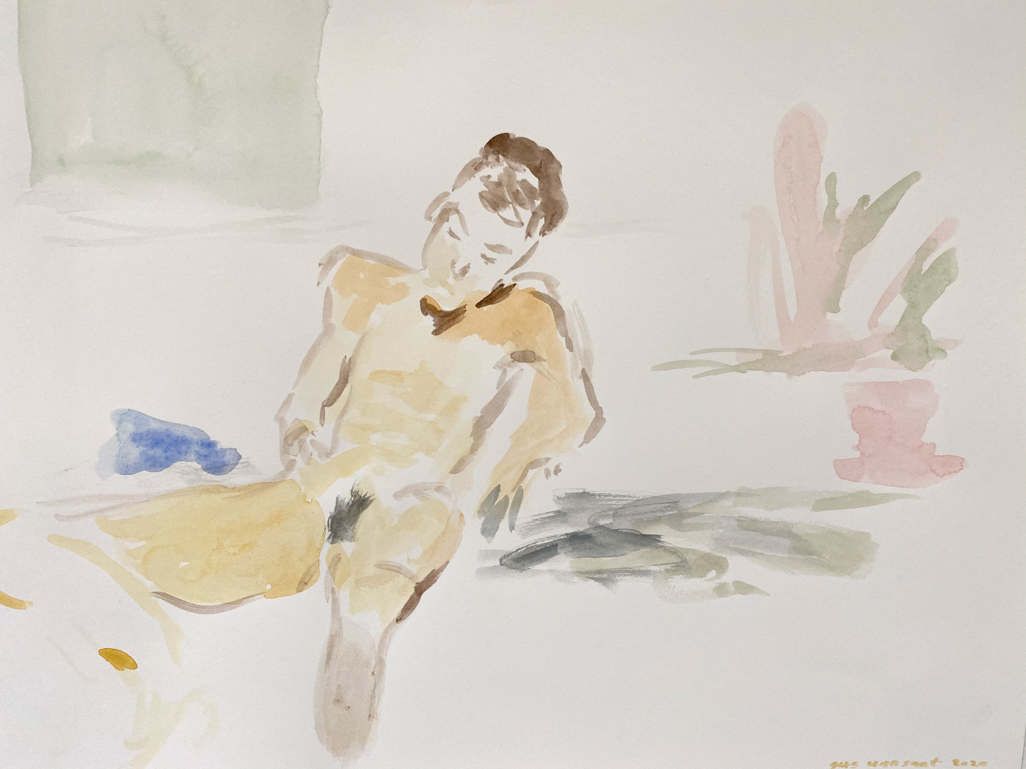 untitled watercolor by gus van sant